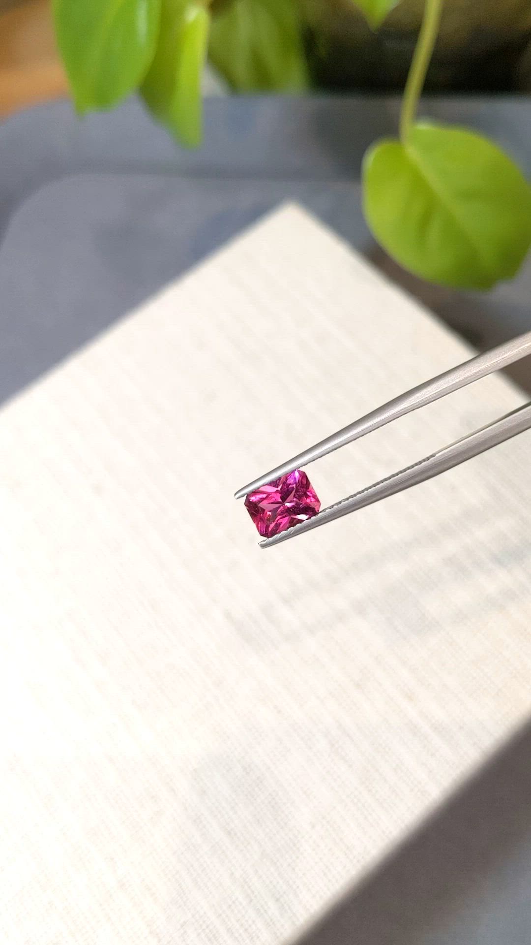 0.86 Ct. Pink Tourmaline from Mozambique Size Video