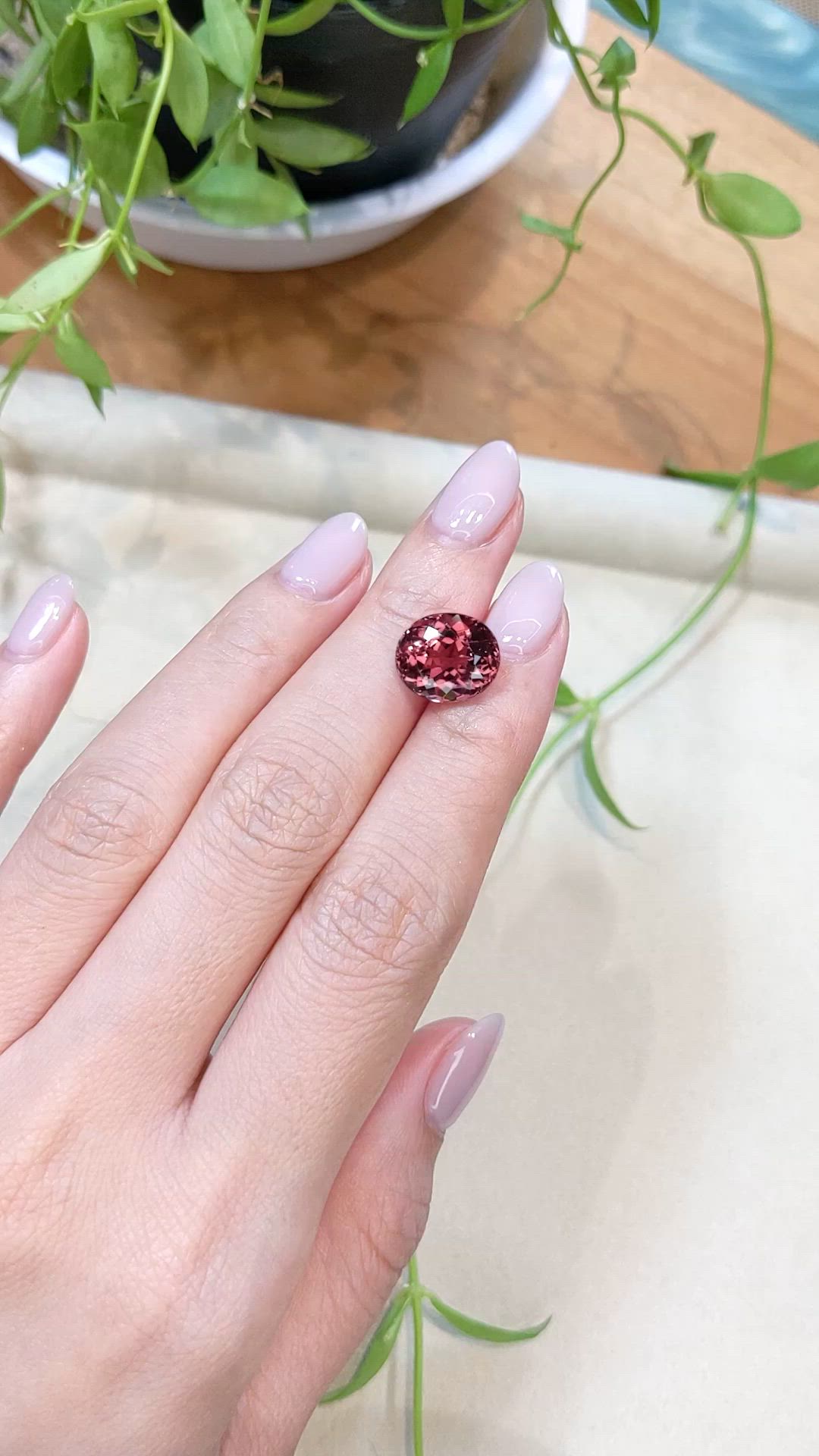 5.98 Ct. Brownish Red Tourmaline from Mozambique Size Video