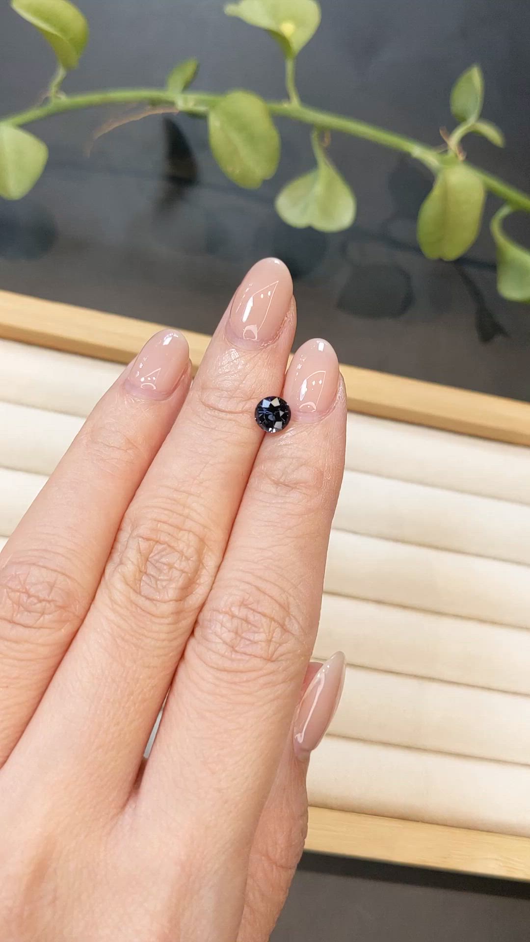 0.98 Ct. Blue Spinel from Ceylon (Sri Lanka) Size Video