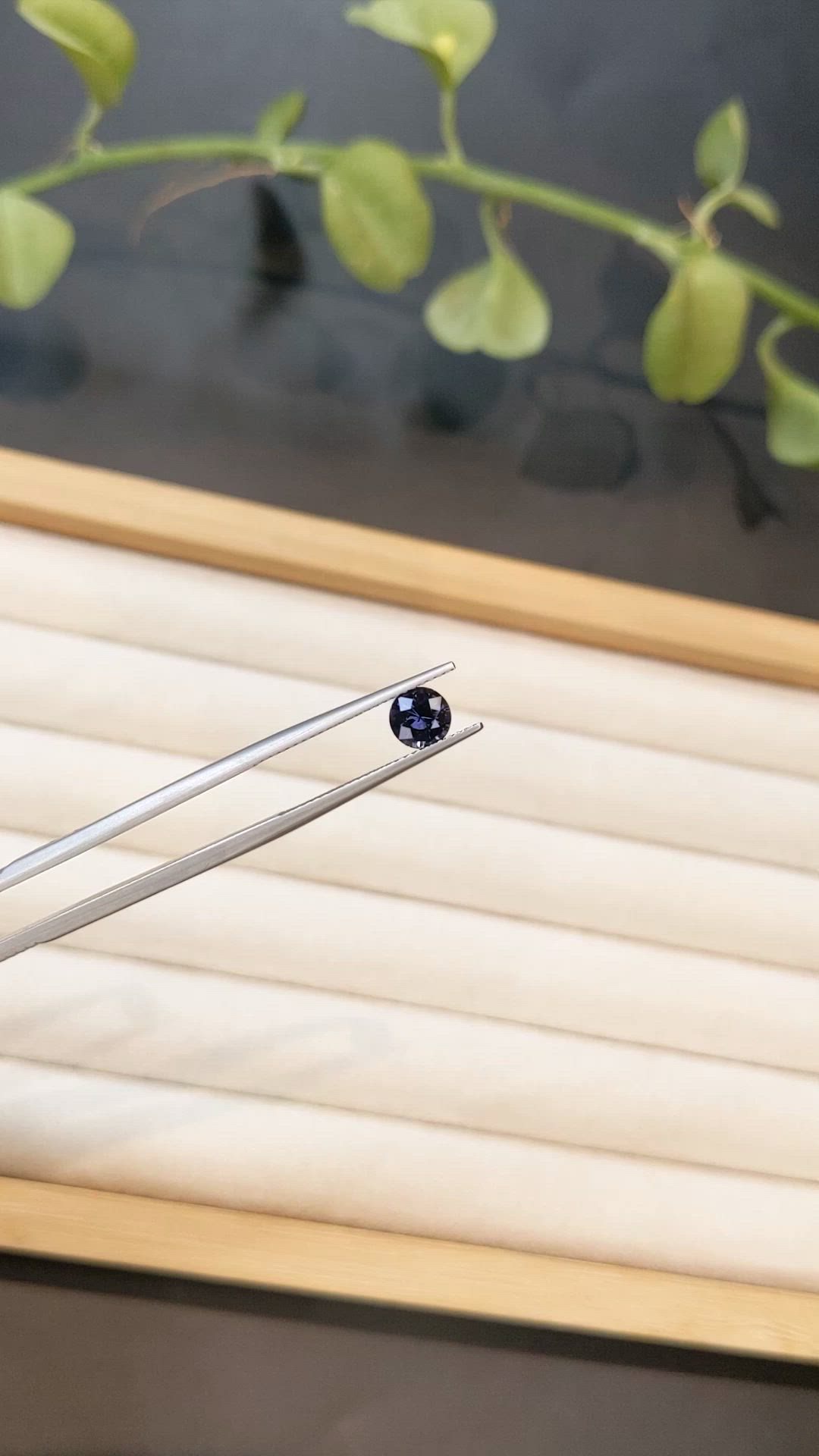 0.98 Ct. Blue Spinel from Ceylon (Sri Lanka) Size Video