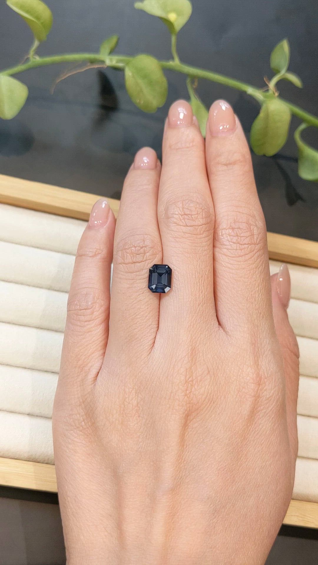 2.05 Ct. Blue Spinel from Ceylon (Sri Lanka) Size Video