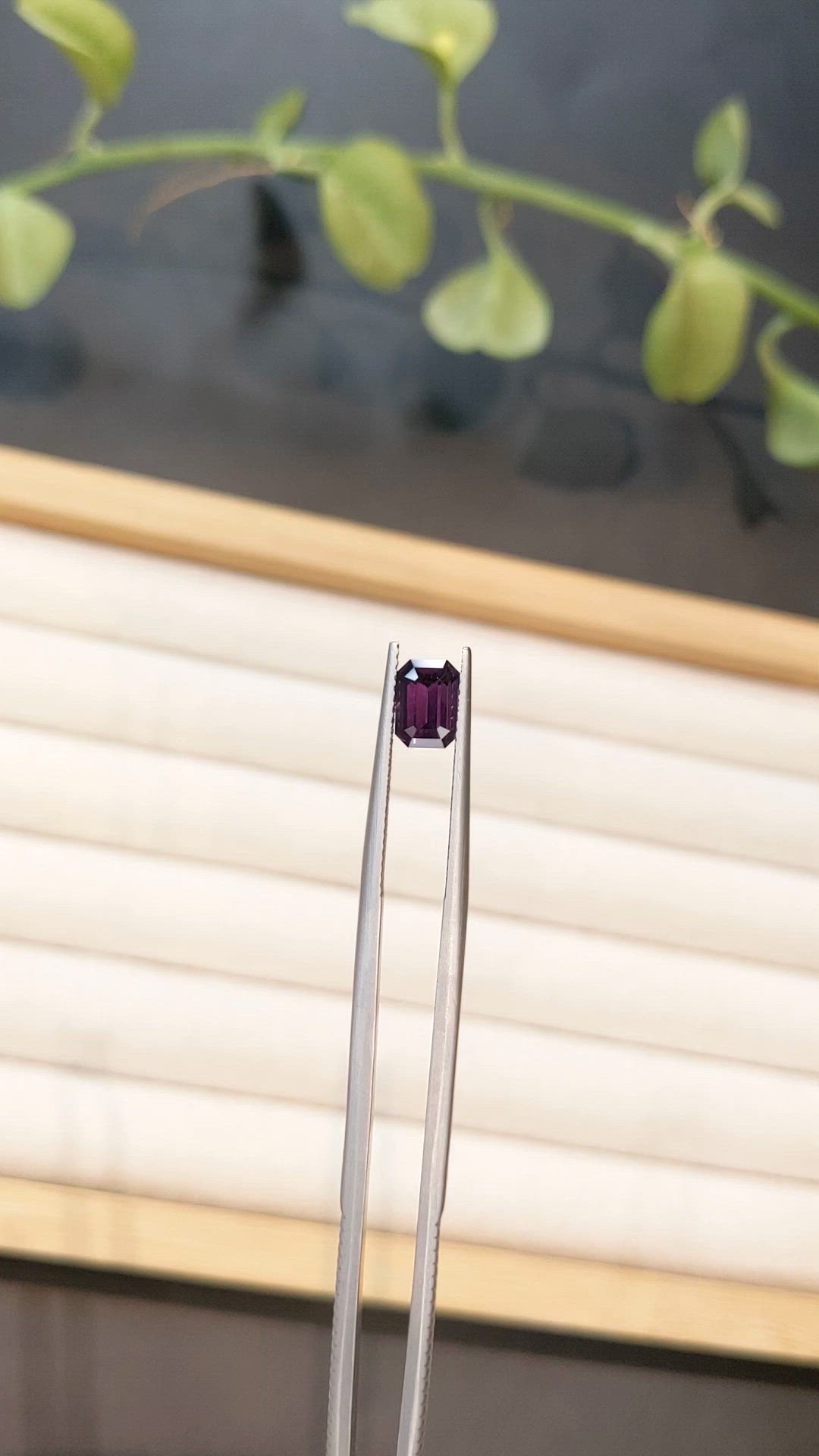 1.43 Ct. Purple Spinel from Ceylon (Sri Lanka) Size Video