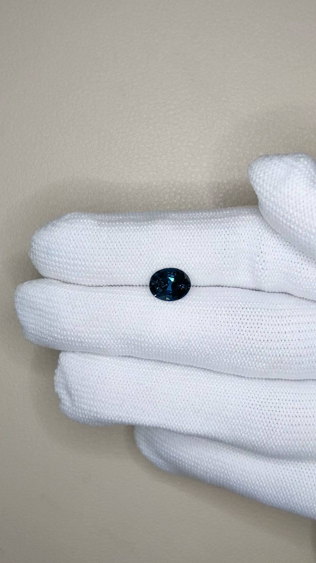 1.66 Ct. Blue Spinel from Ceylon (Sri Lanka) Size Video