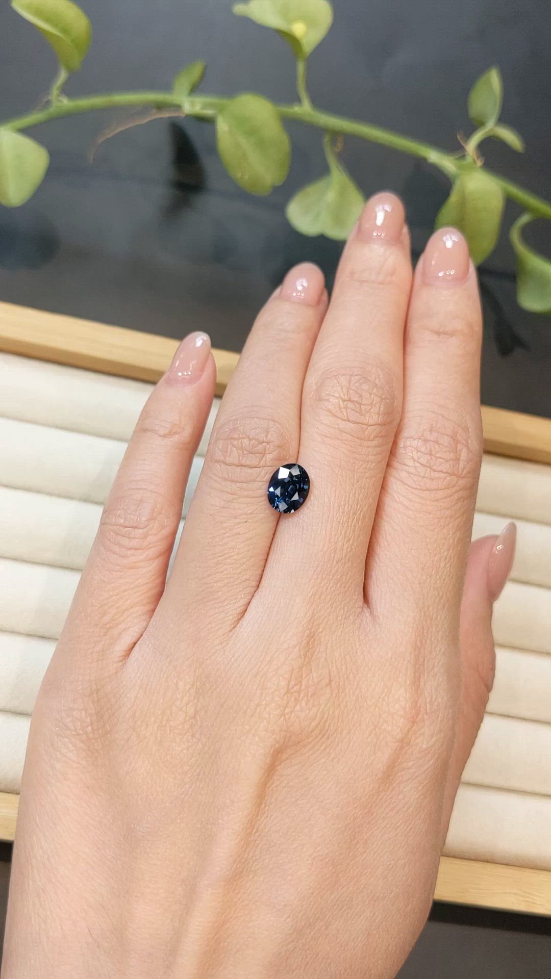 1.66 Ct. Blue Spinel from Ceylon (Sri Lanka) Size Video