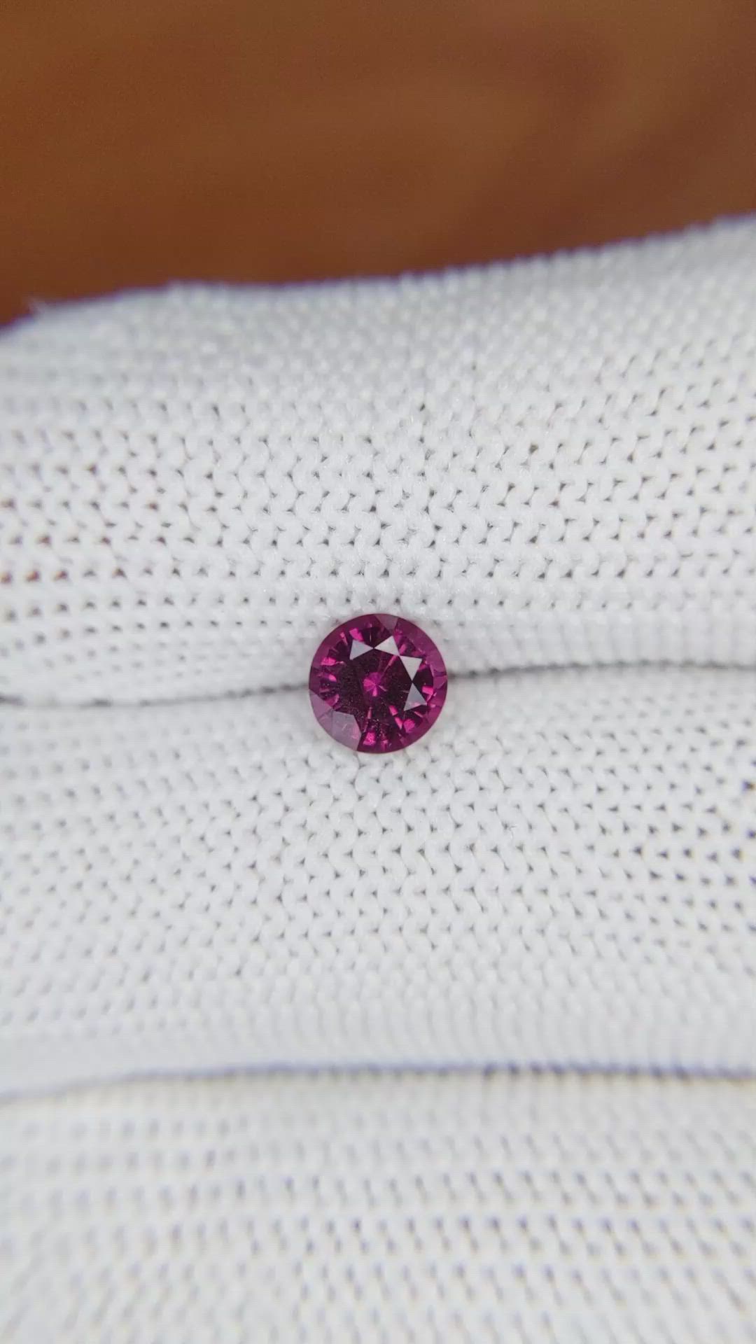 0.83 Ct. Garnet from Ceylon (Sri Lanka) Size Video