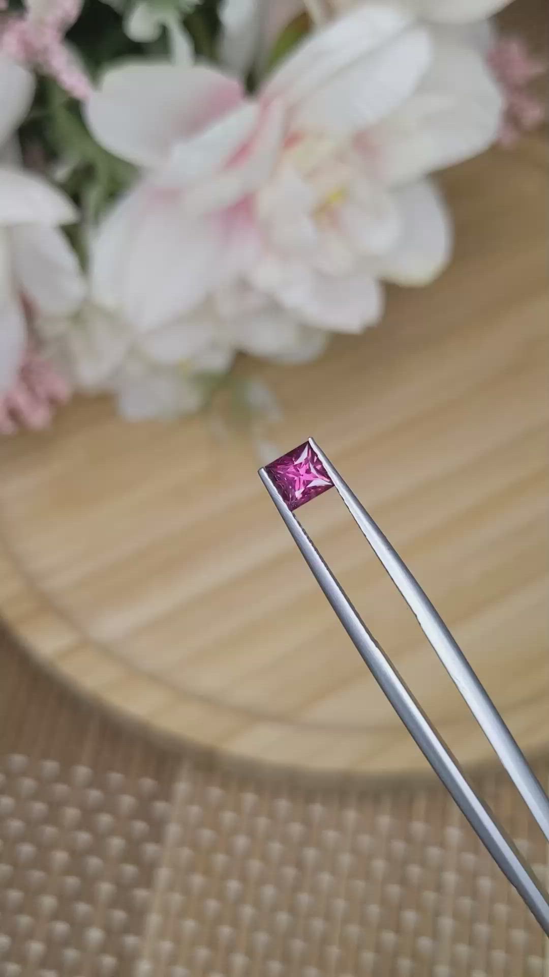 0.71 Ct. Garnet from Ceylon (Sri Lanka) Size Video