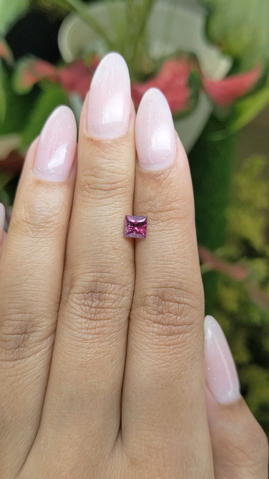 0.71 Ct. Garnet from Ceylon (Sri Lanka) Size Video