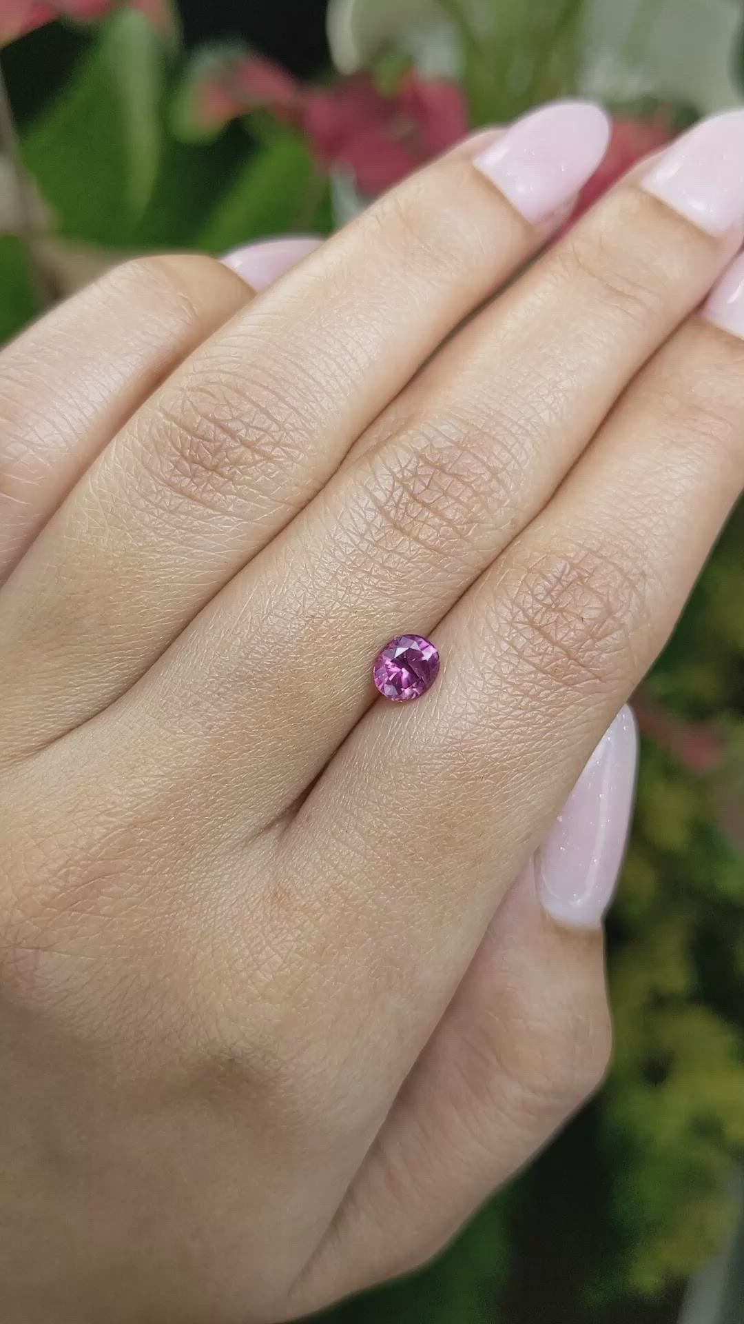 0.79 Ct. Garnet from Ceylon (Sri Lanka) Size Video