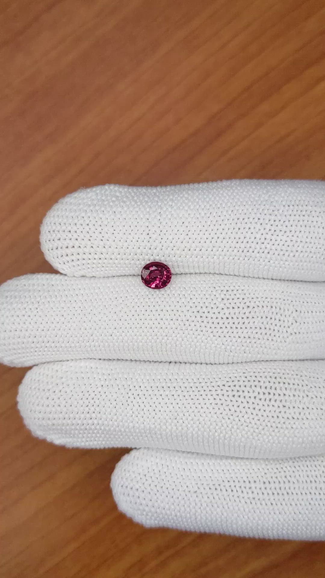 0.71 Ct. Garnet from Ceylon (Sri Lanka) Size Video