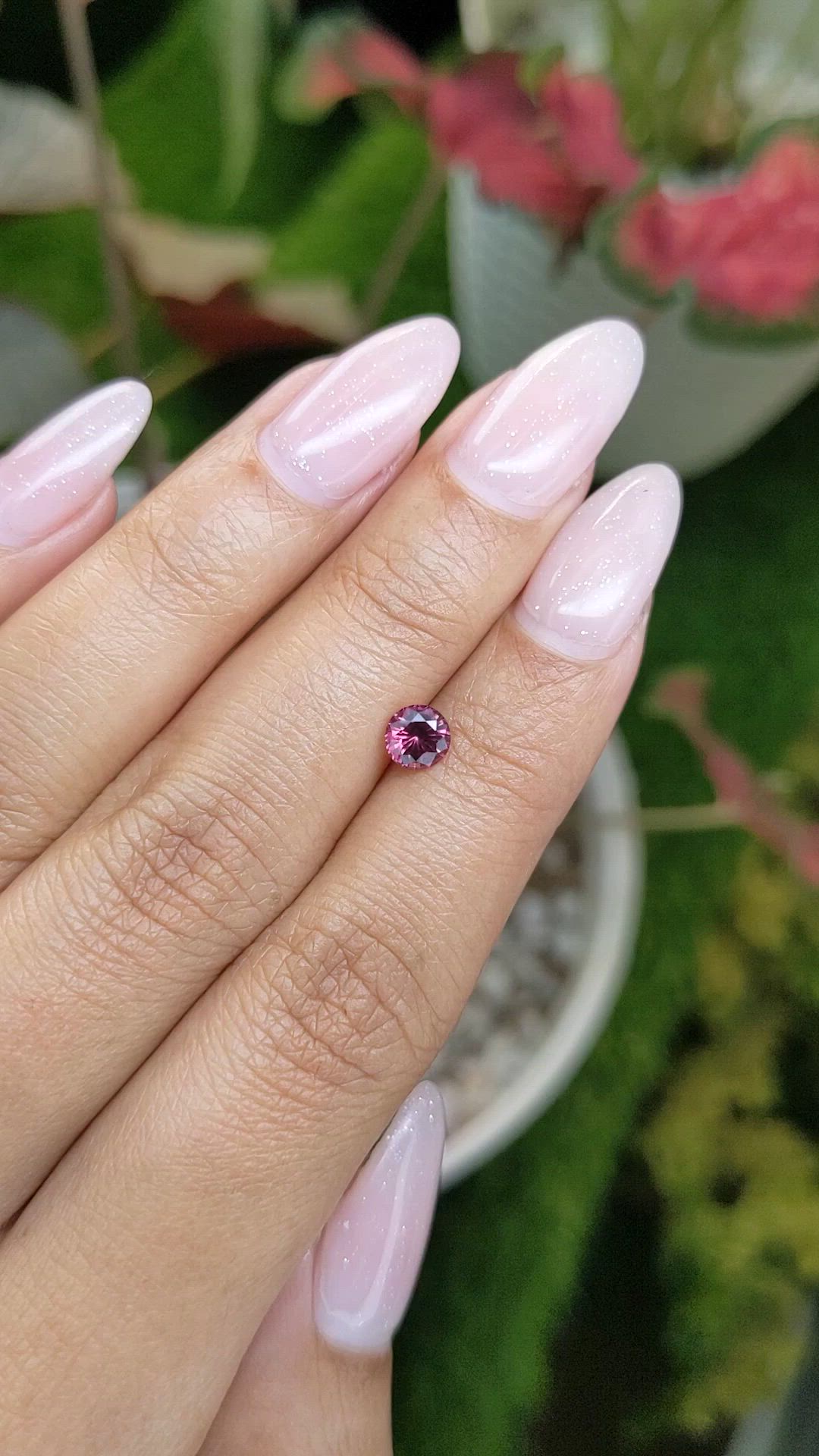 0.60 Ct. Garnet from Ceylon (Sri Lanka) Size Video