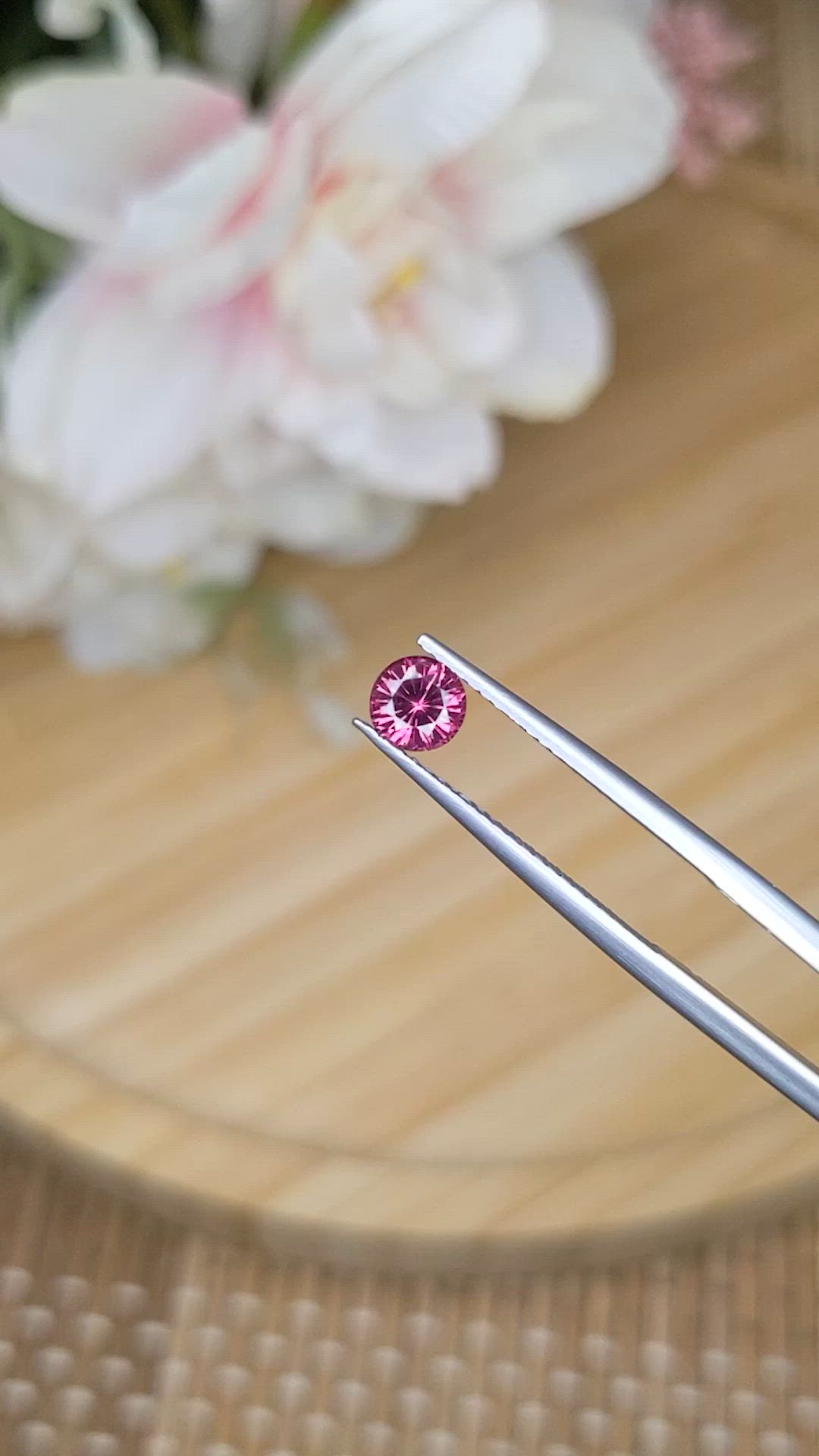 0.60 Ct. Garnet from Ceylon (Sri Lanka) Size Video