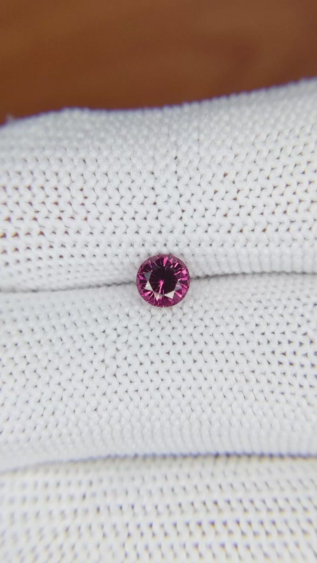 0.60 Ct. Garnet from Ceylon (Sri Lanka) Size Video