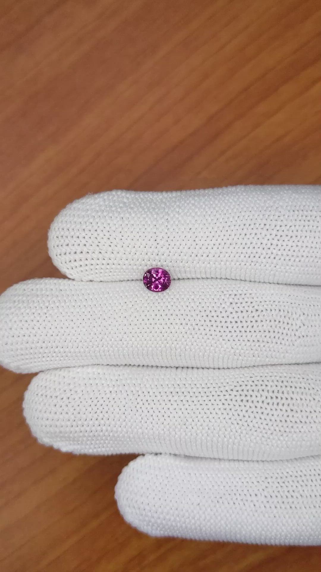 0.48 Ct. Garnet from Ceylon (Sri Lanka) Size Video