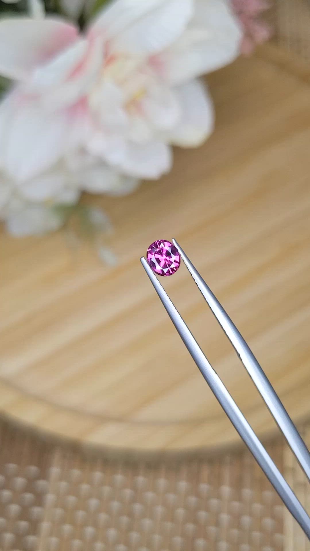 0.48 Ct. Garnet from Ceylon (Sri Lanka) Size Video