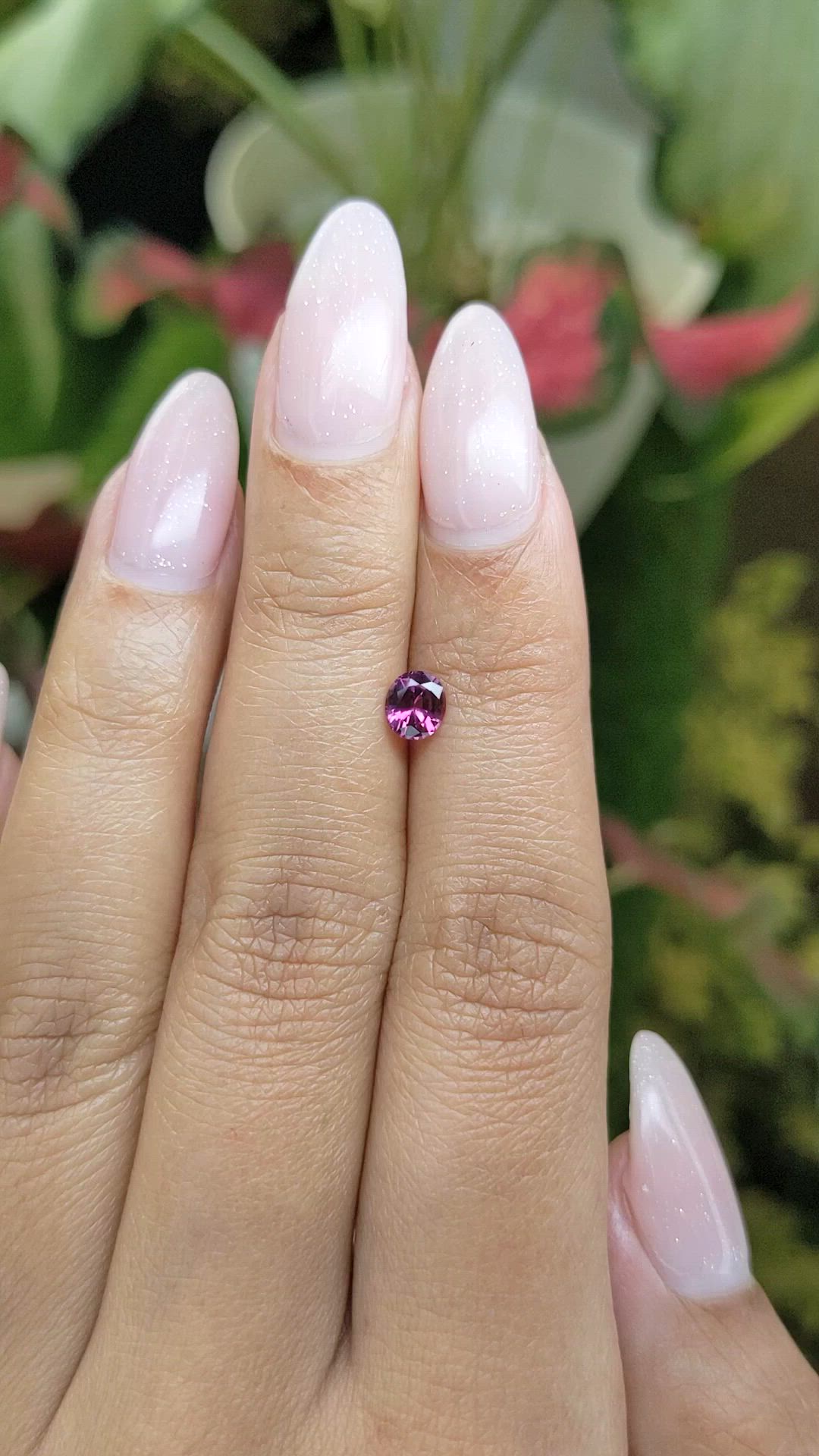 0.48 Ct. Garnet from Ceylon (Sri Lanka) Size Video