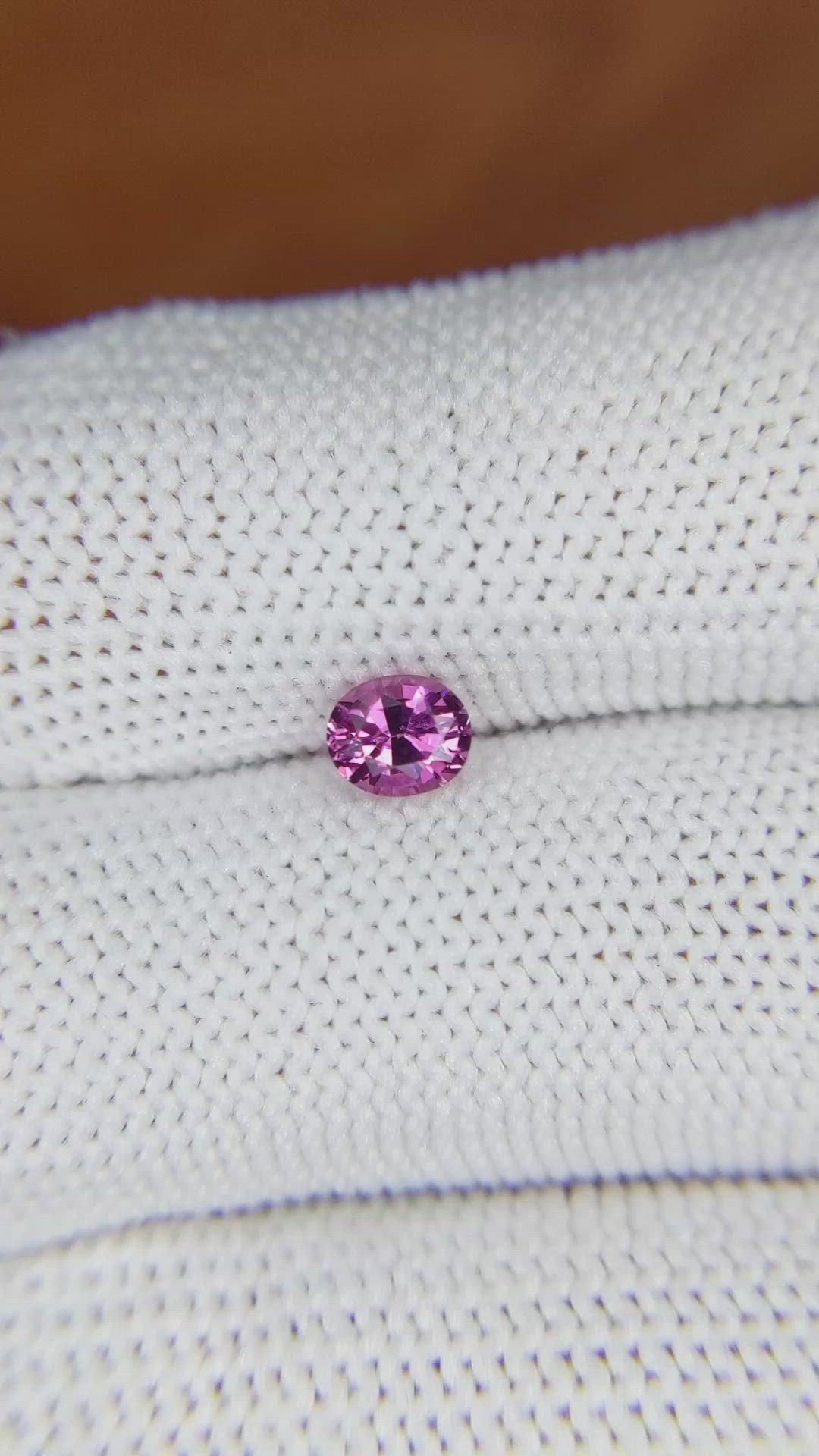 0.58 Ct. Garnet from Ceylon (Sri Lanka) Size Video