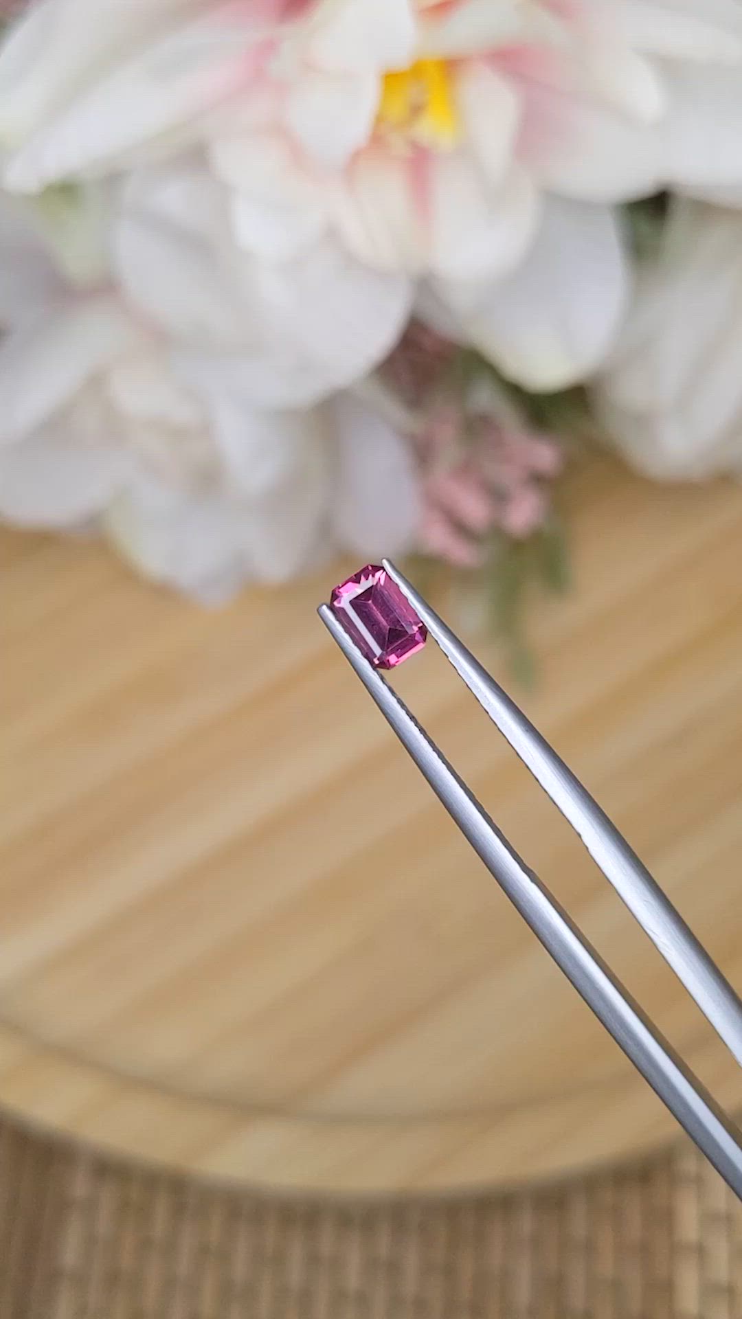 0.55 Ct. Garnet from Ceylon (Sri Lanka) Size Video