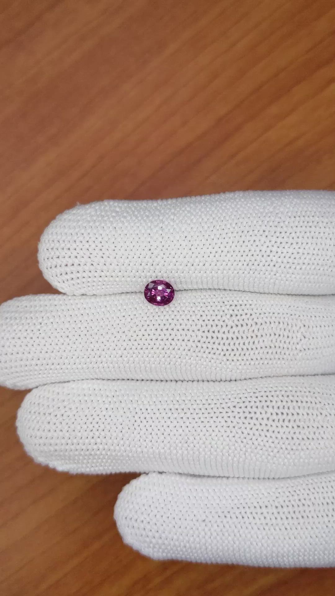 0.51 Ct. Garnet from Ceylon (Sri Lanka) Size Video