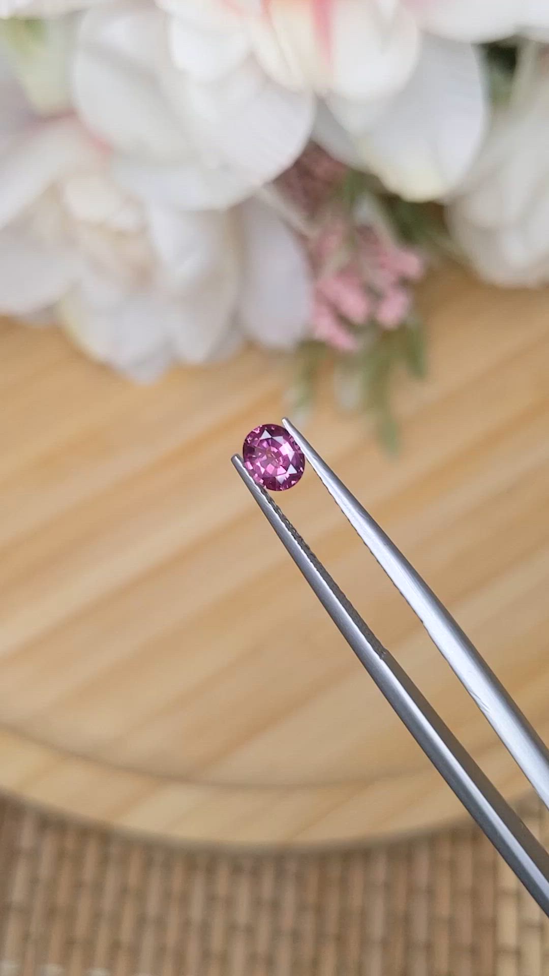 0.51 Ct. Garnet from Ceylon (Sri Lanka) Size Video