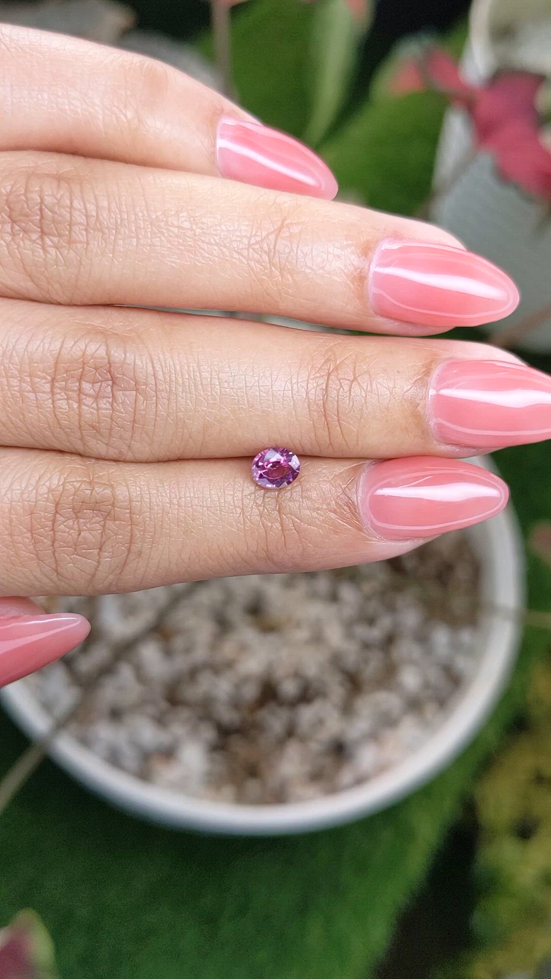 0.51 Ct. Garnet from Ceylon (Sri Lanka) Size Video