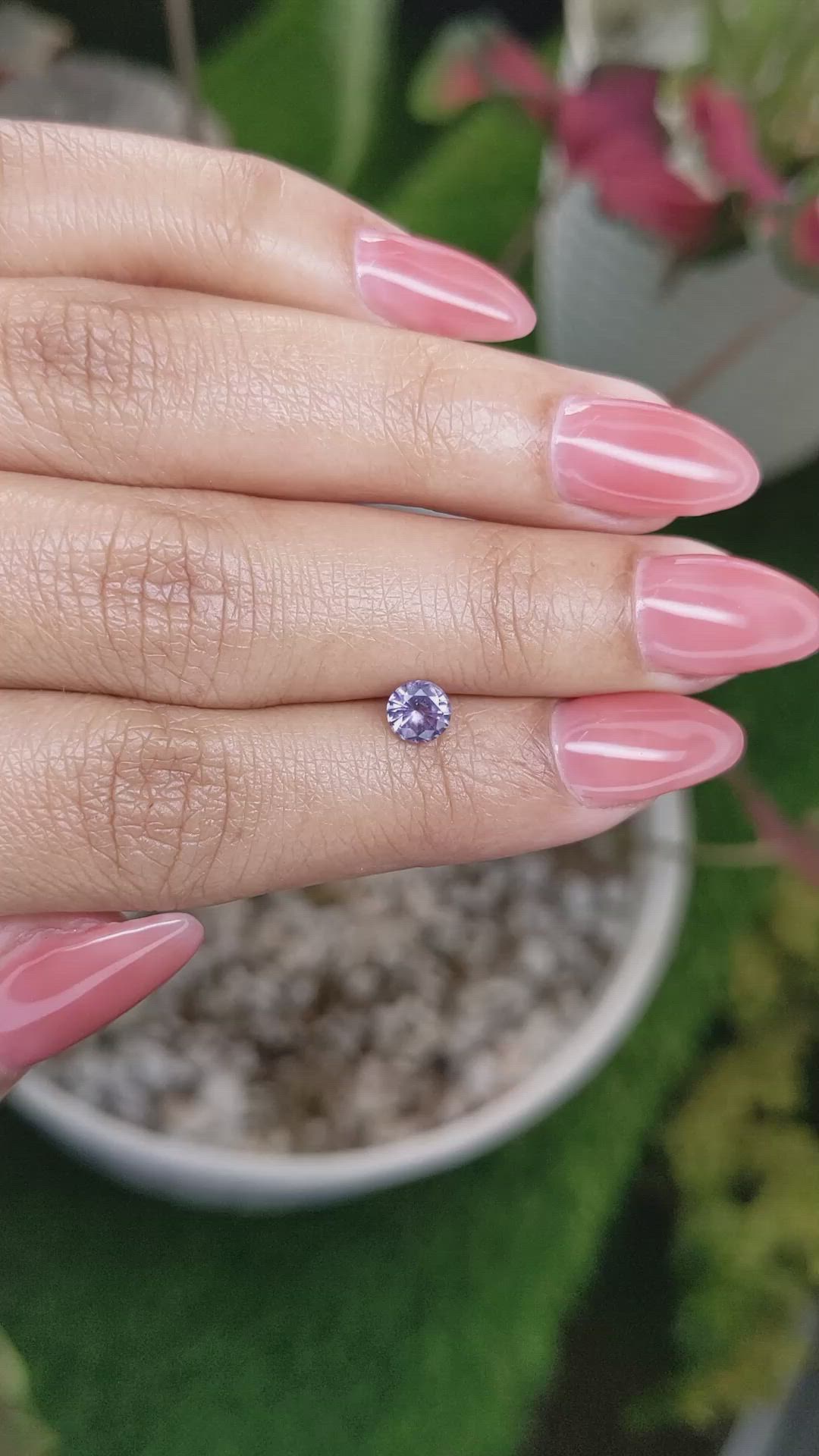 0.50 Ct. Purple Spinel from Ceylon (Sri Lanka) Size Video