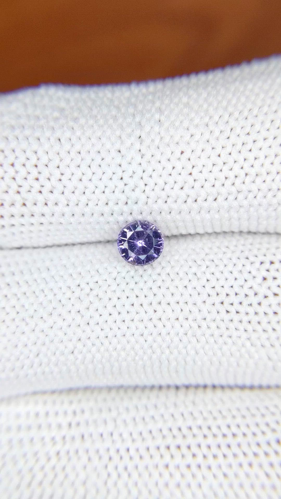 0.50 Ct. Purple Spinel from Ceylon (Sri Lanka) Size Video