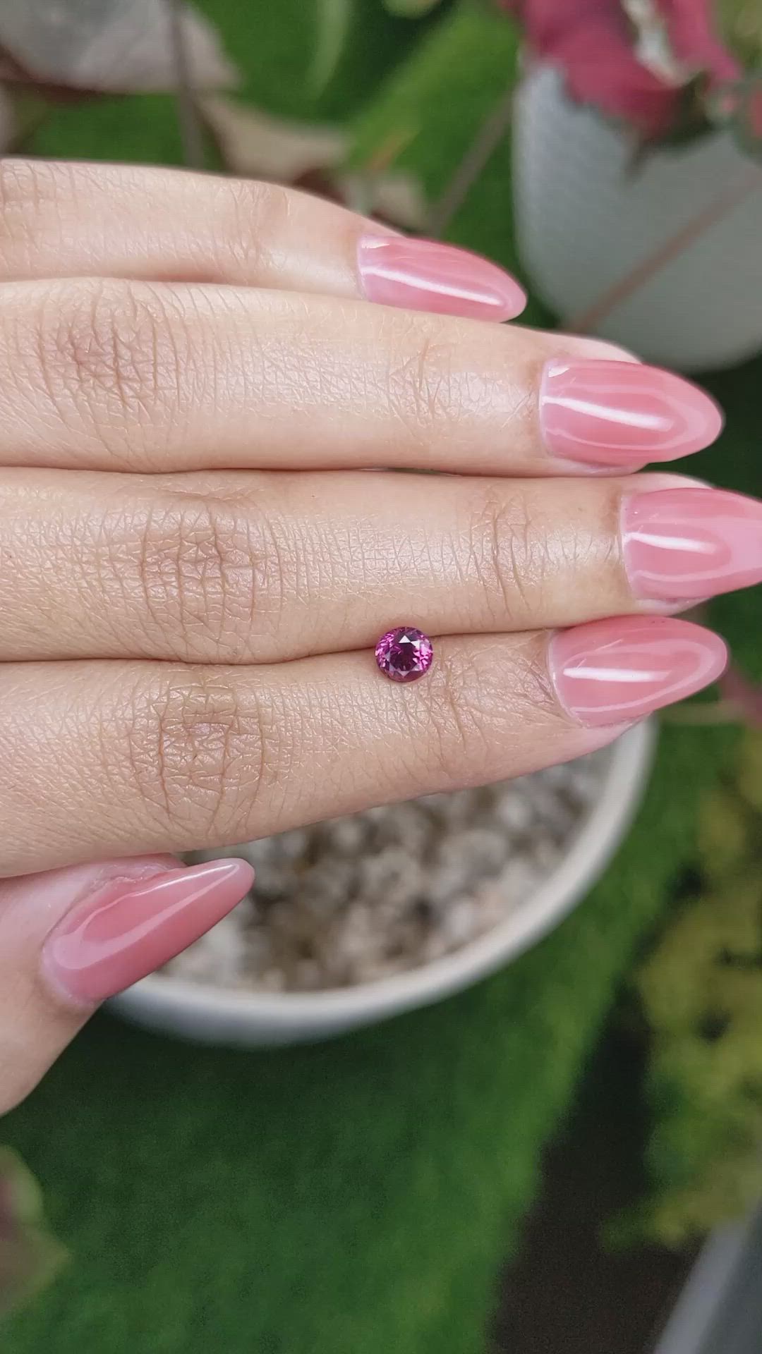 0.73 Ct. Spinel from Ceylon (Sri Lanka) Size Video