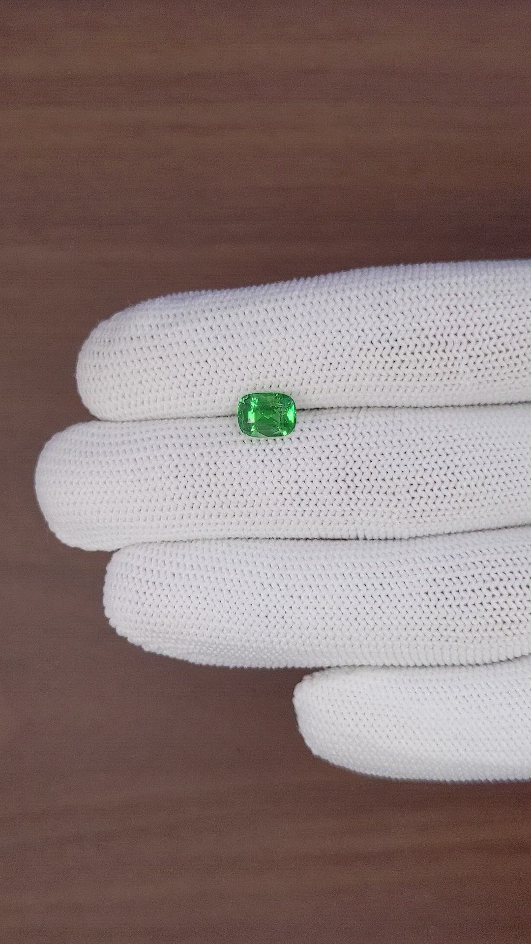 1.86 Ct. Tsavorite Garnet from Tanzania Size Video