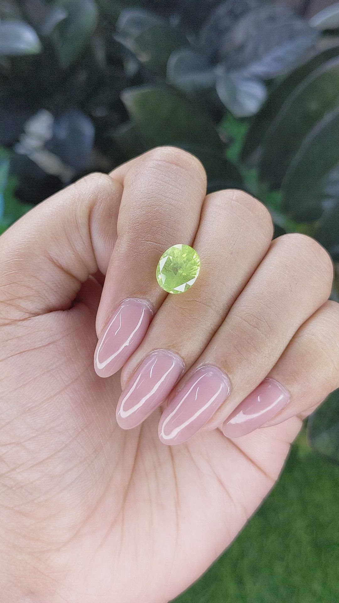 3.64 Ct. Green Chrysoberyl from Ceylon (Sri Lanka) Size Video