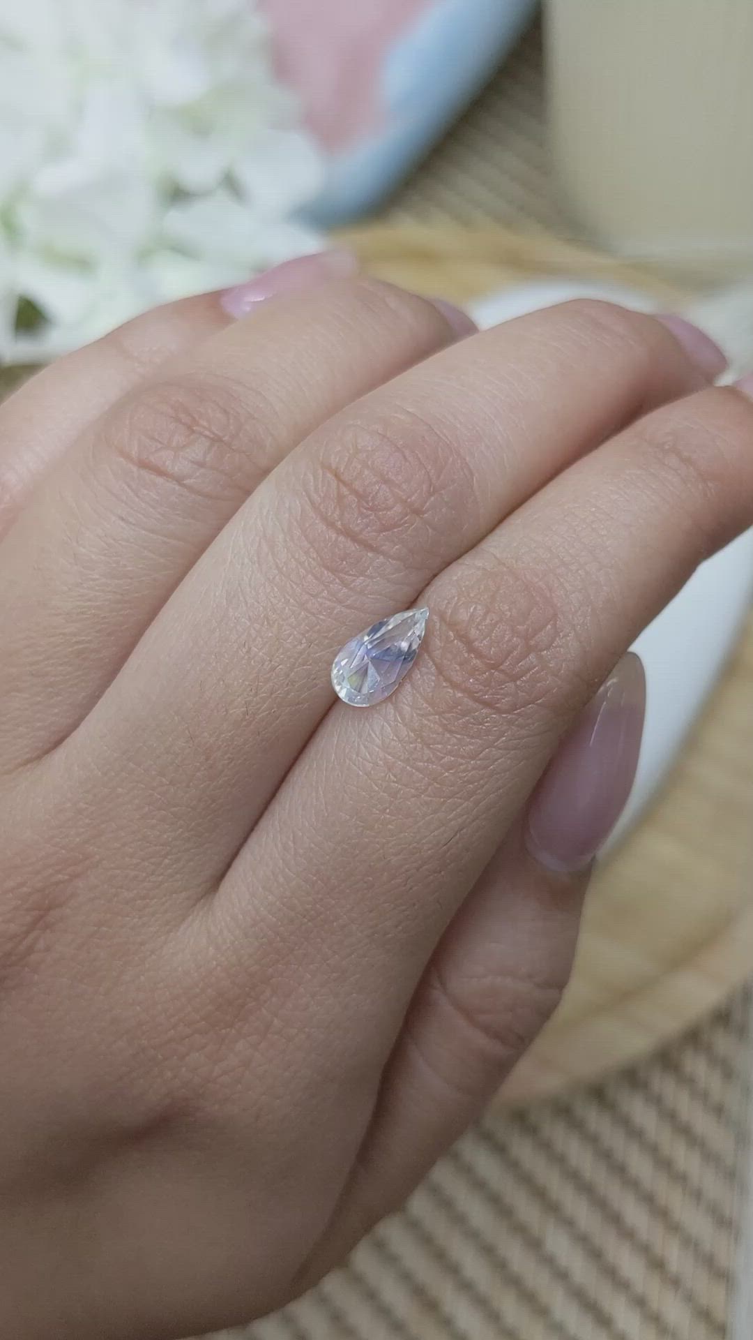 1.16 Ct. Moonstone from Ceylon (Sri Lanka) Size Video