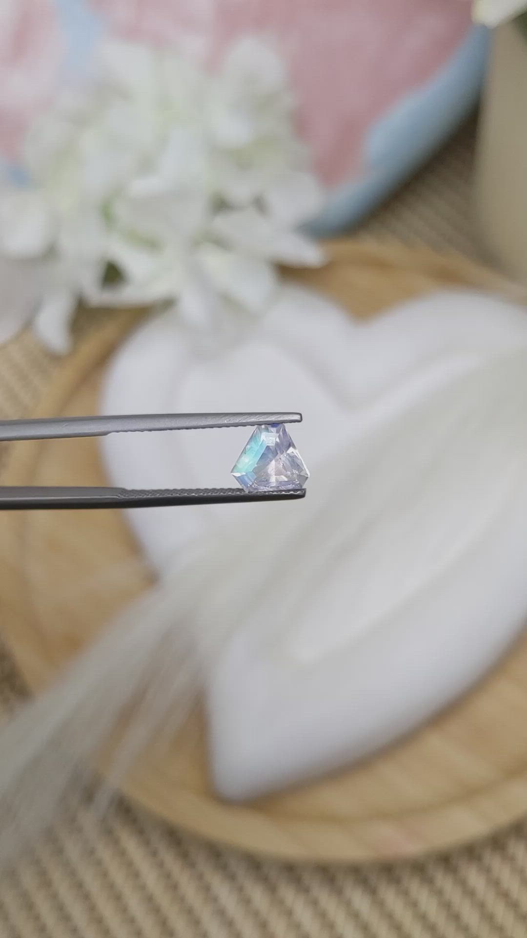 1.39 Ct. Moonstone from Ceylon (Sri Lanka) Size Video