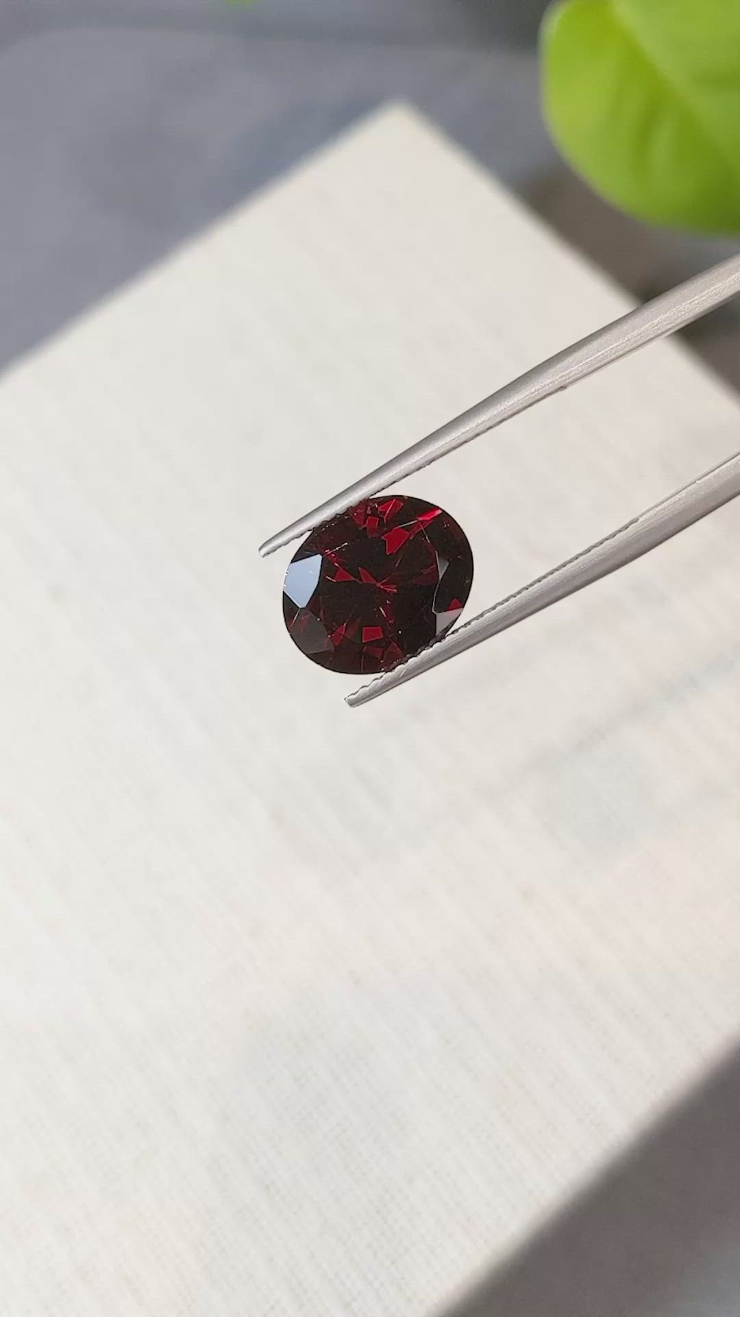 4.58 Ct. Orangish Red Garnet from Tanzania Size Video