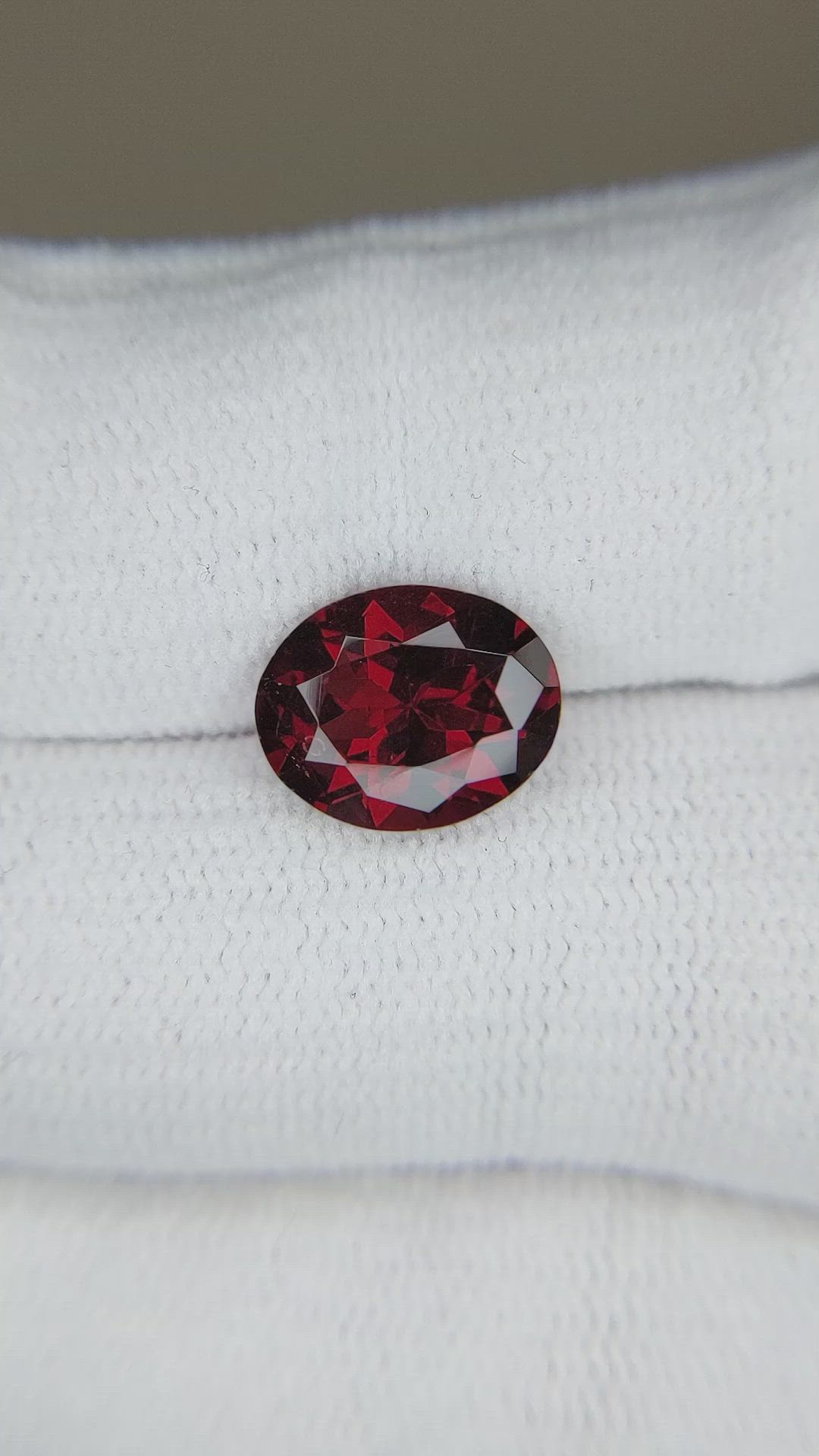 3.80 Ct. Red Garnet from Tanzania Size Video