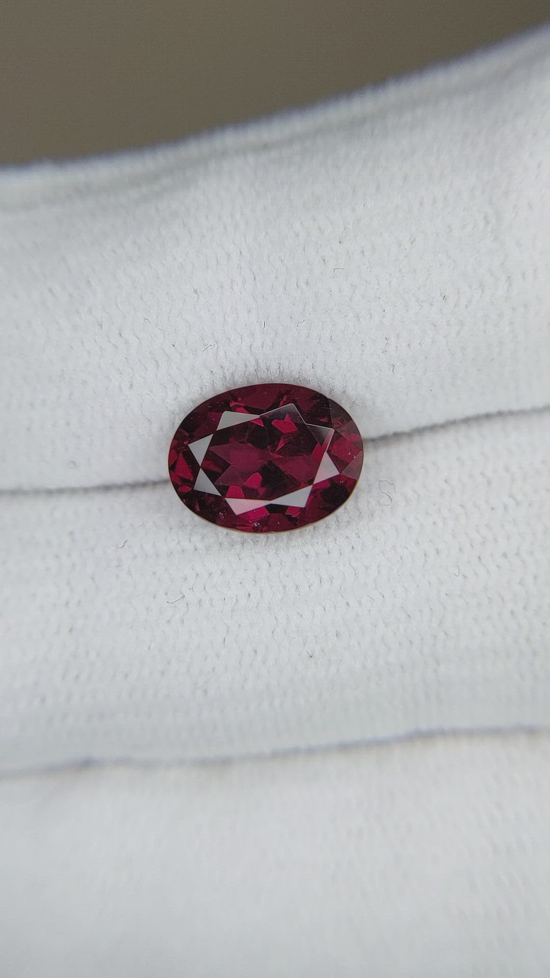 3.67 Ct. Red Garnet from Tanzania Size Video
