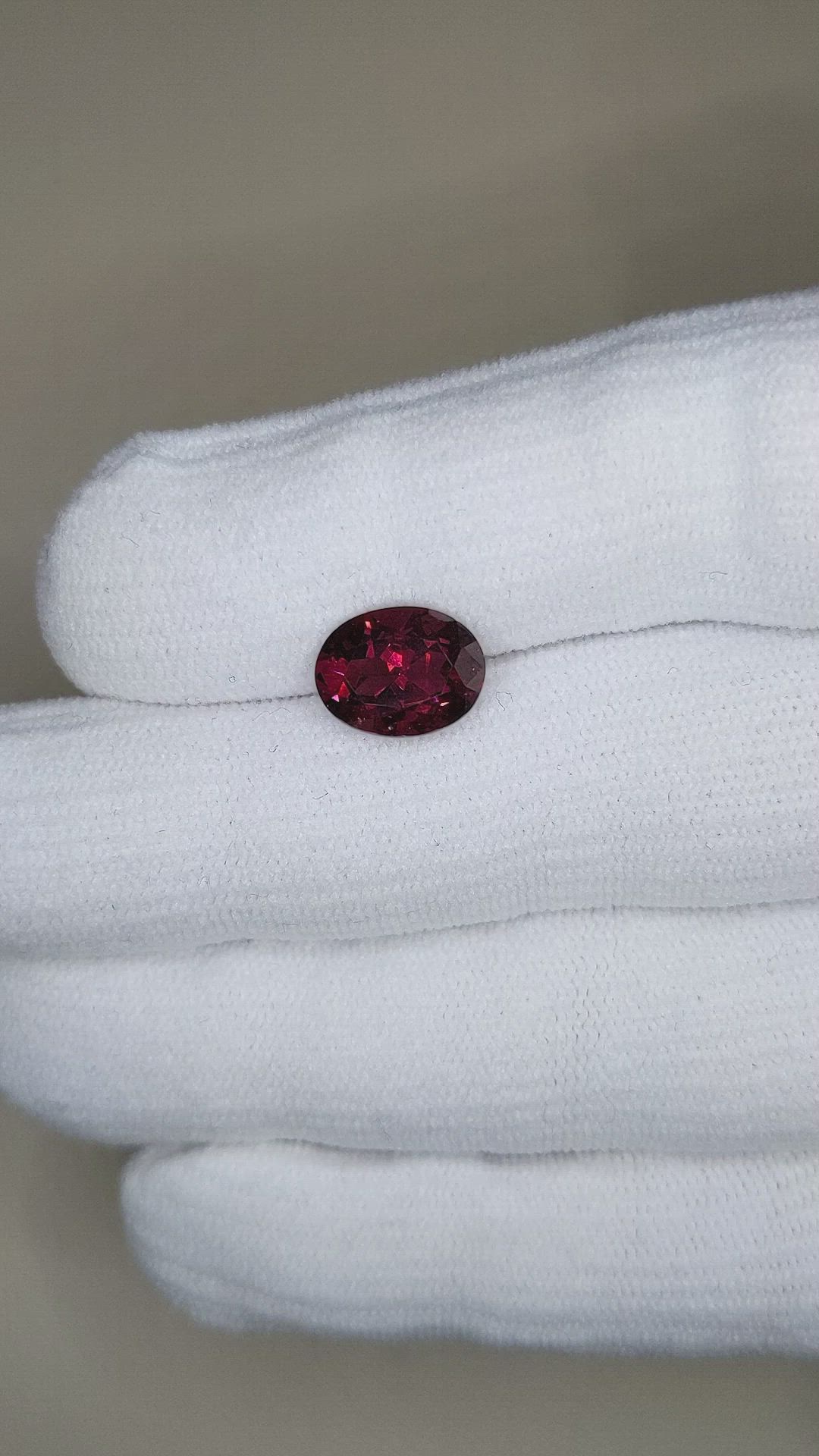 3.67 Ct. Red Garnet from Tanzania Size Video