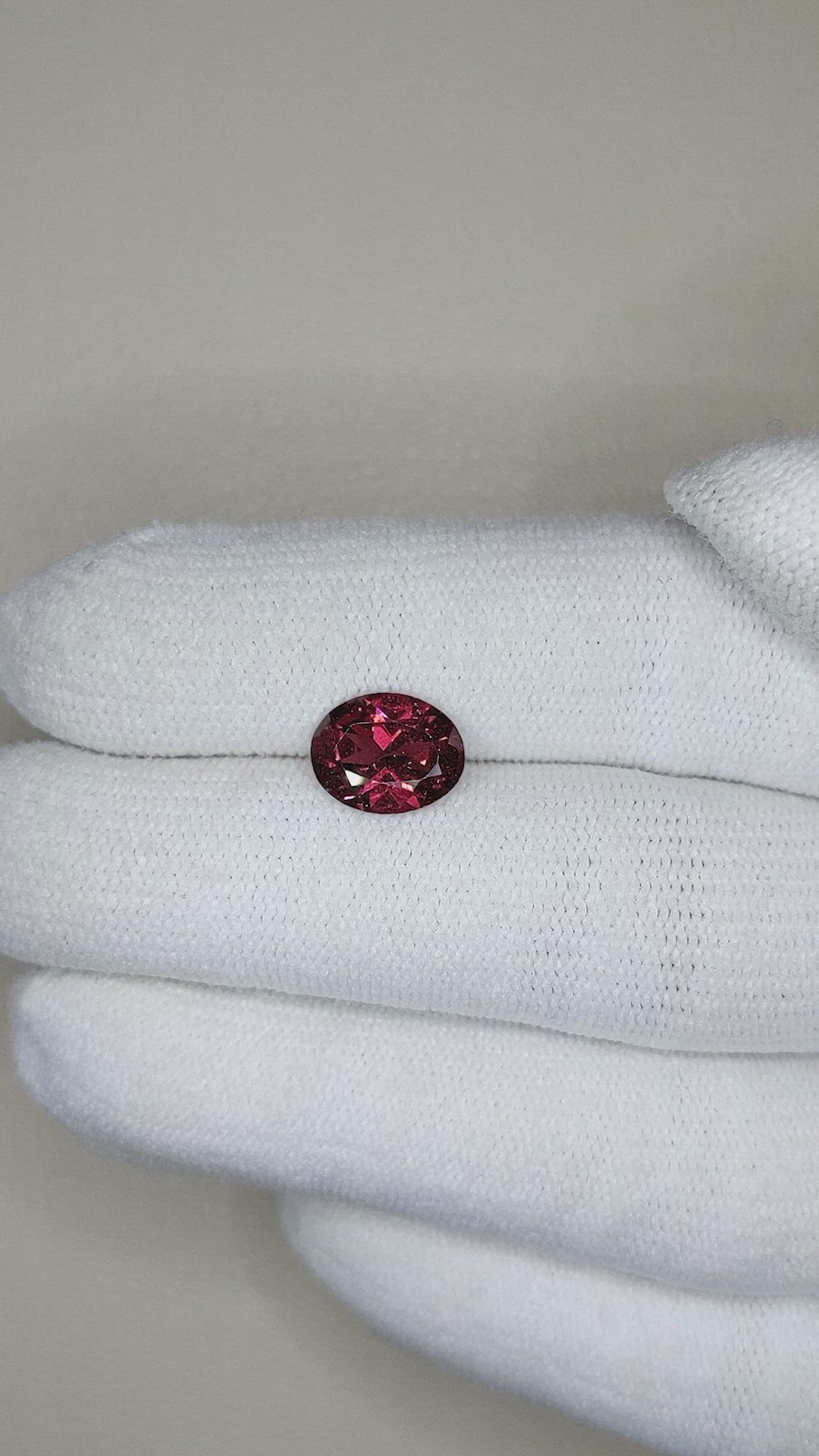 2.05 Ct. Red Garnet from Tanzania Size Video