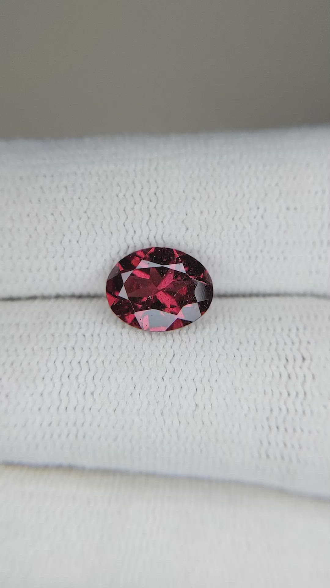 2.05 Ct. Red Garnet from Tanzania Size Video