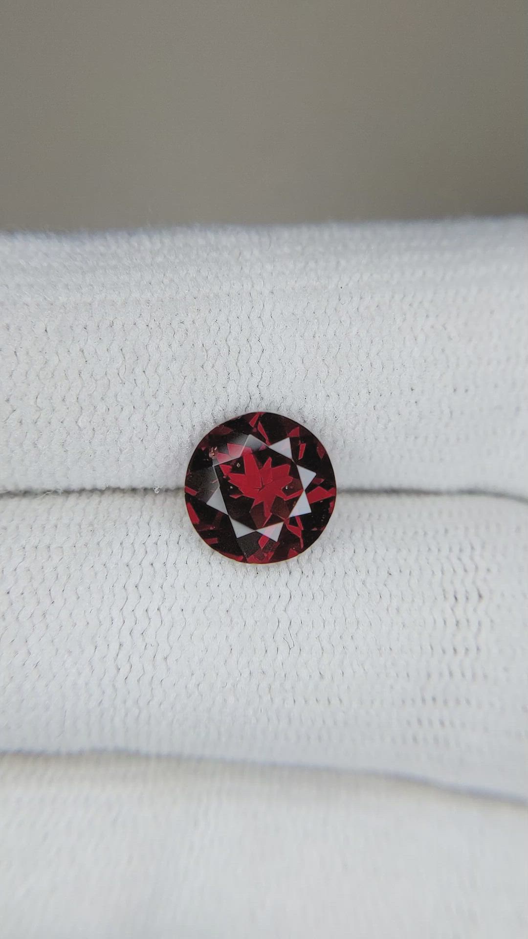 2.09 Ct. Red Garnet from Tanzania Size Video