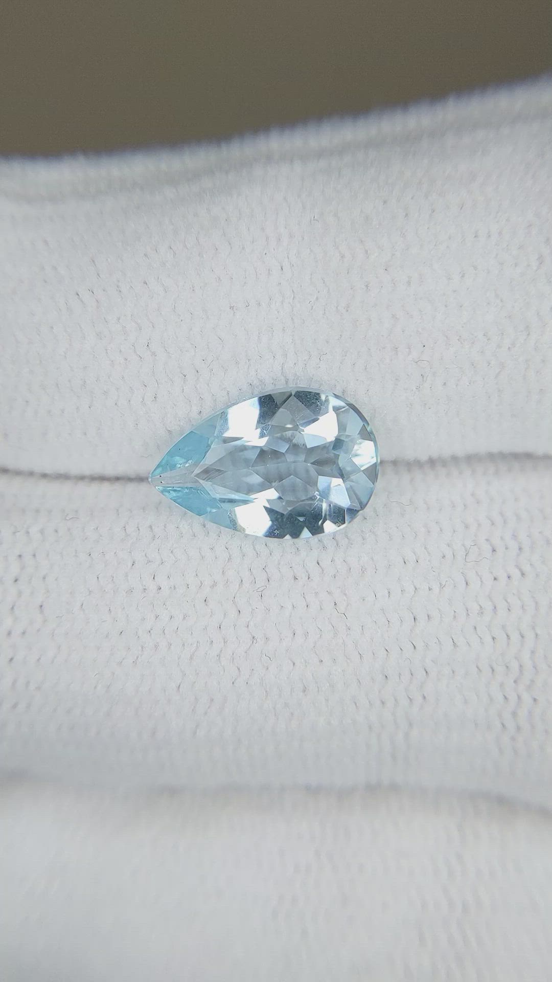 2.16 Ct. Blue Aquamarine from Brazil Size Video