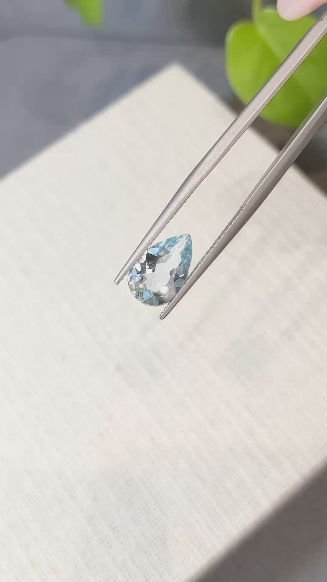 2.16 Ct. Blue Aquamarine from Brazil Size Video