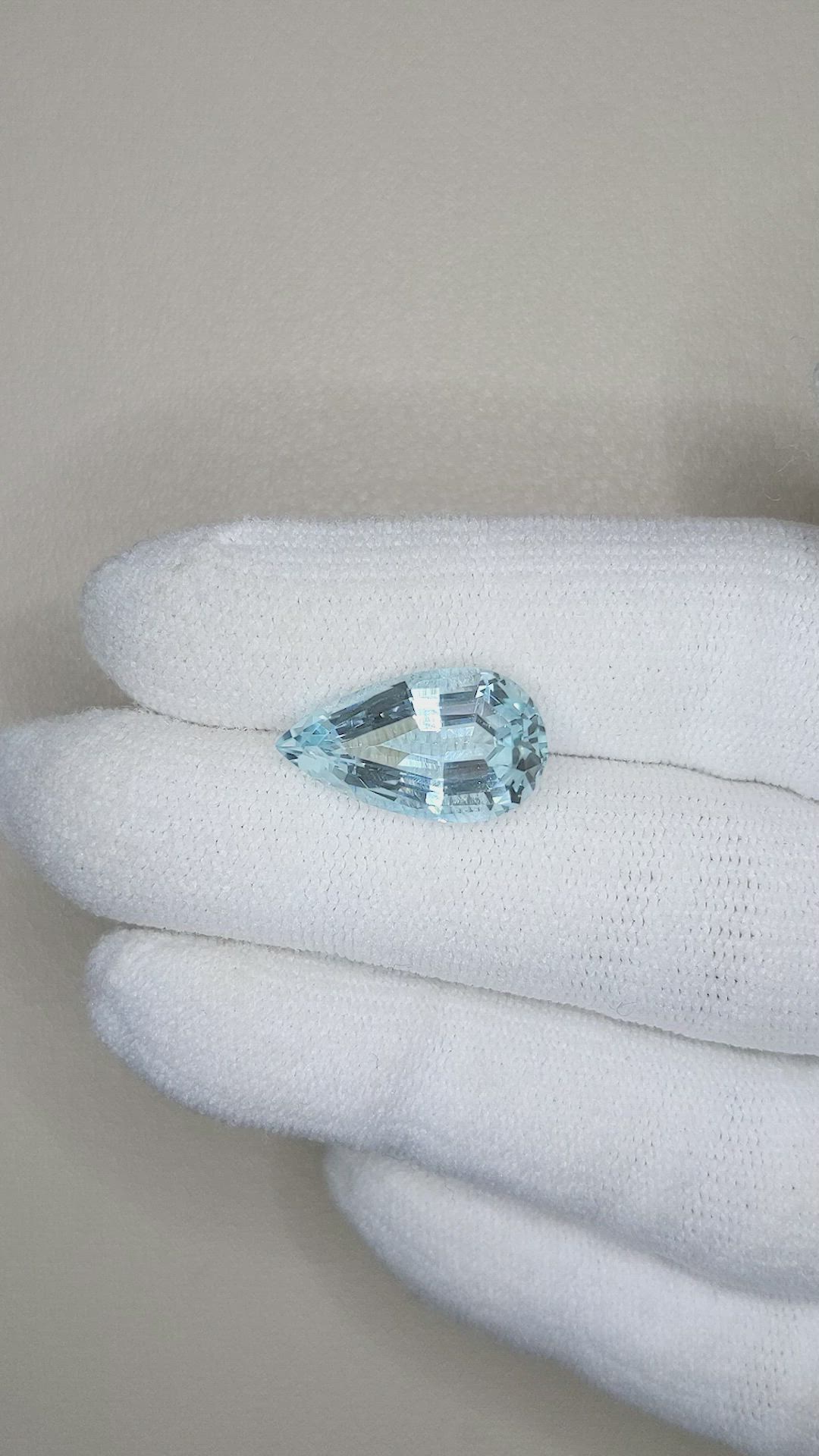 5.34 Ct. Blue Aquamarine from Brazil Size Video