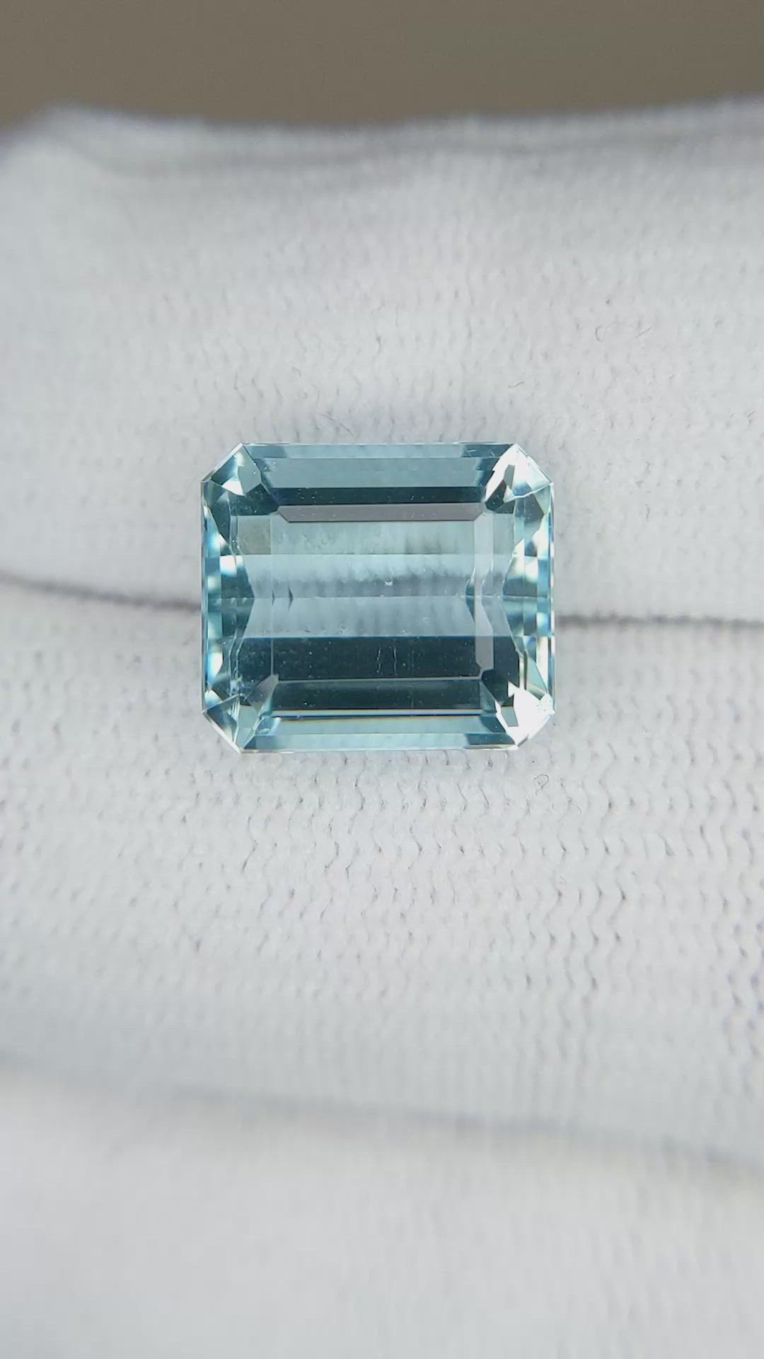6.28 Ct. Greenish Blue Aquamarine from Brazil Size Video