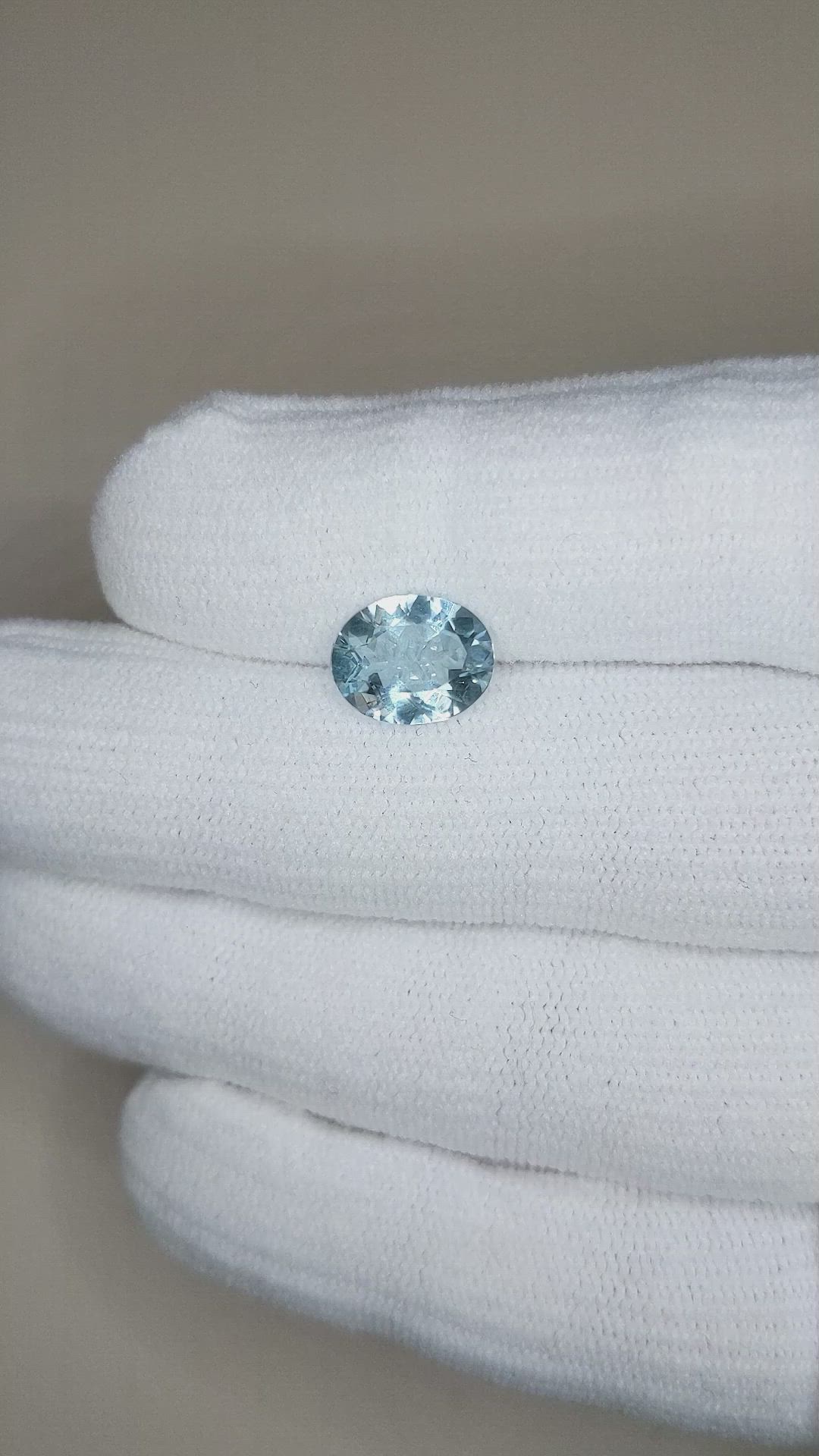 2.17 Ct. Blue Aquamarine from Brazil Size Video