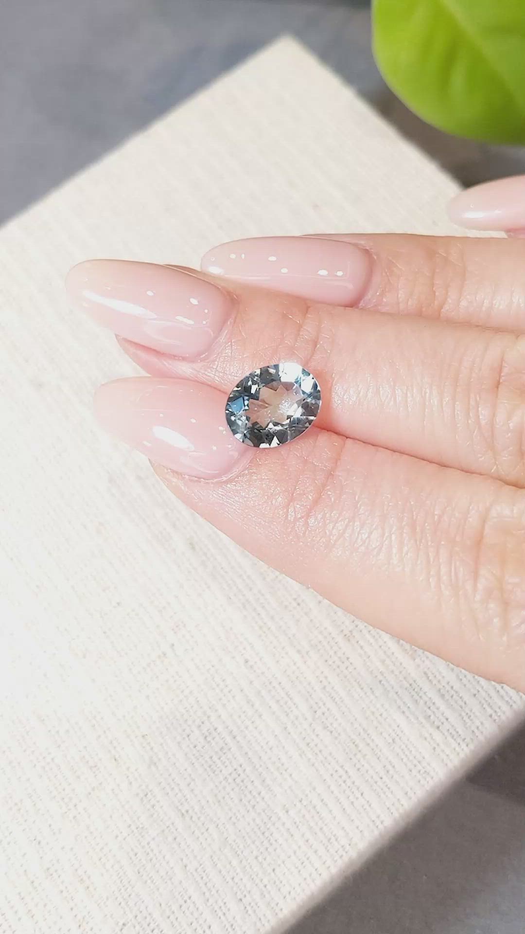 2.17 Ct. Blue Aquamarine from Brazil Size Video