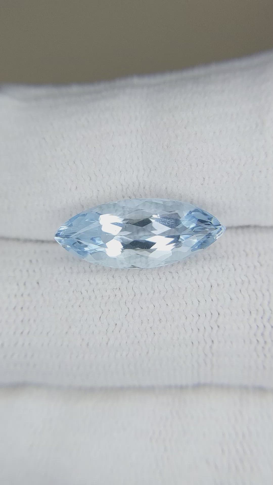 4.81 Ct. Blue Aquamarine from Brazil Size Video