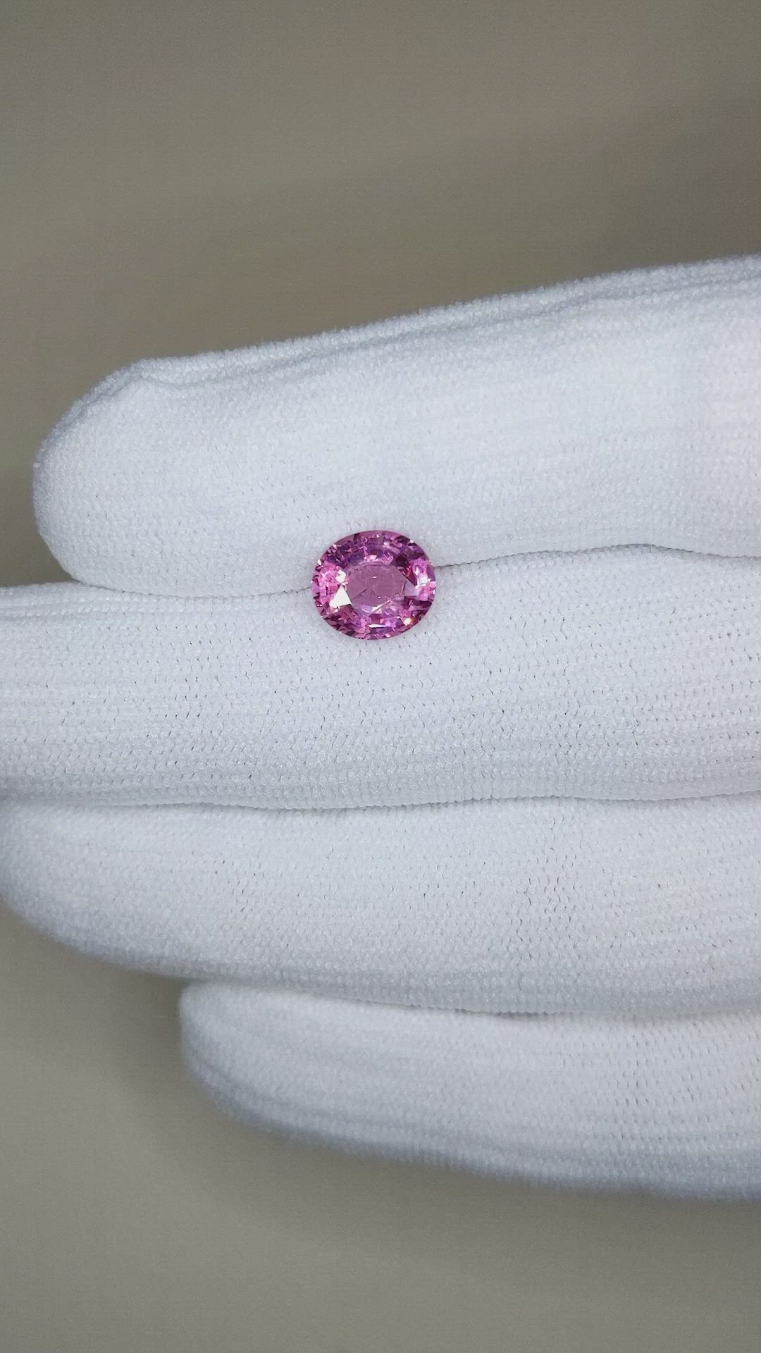 2.16 Ct. Purplish Pink Spinel from Tanzania Size Video