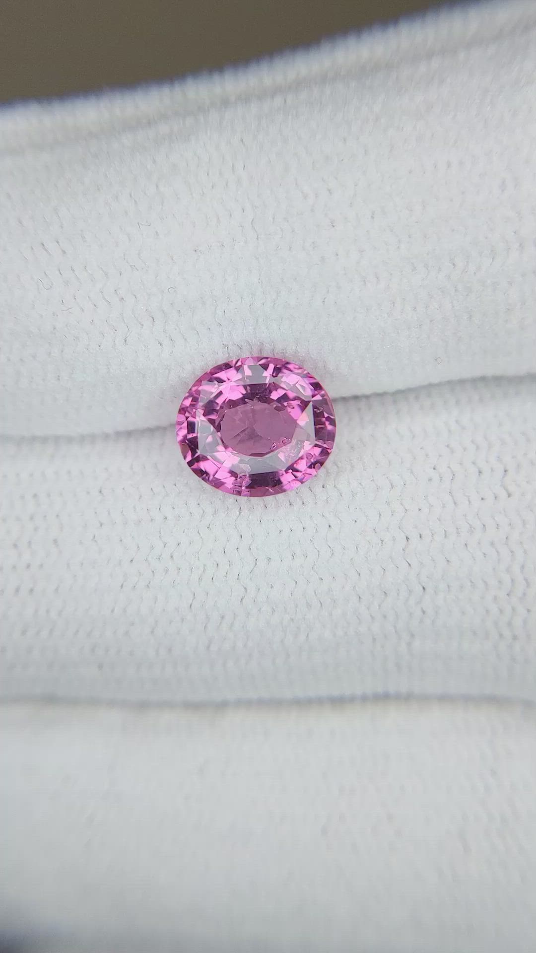 2.16 Ct. Purplish Pink Spinel from Tanzania Size Video