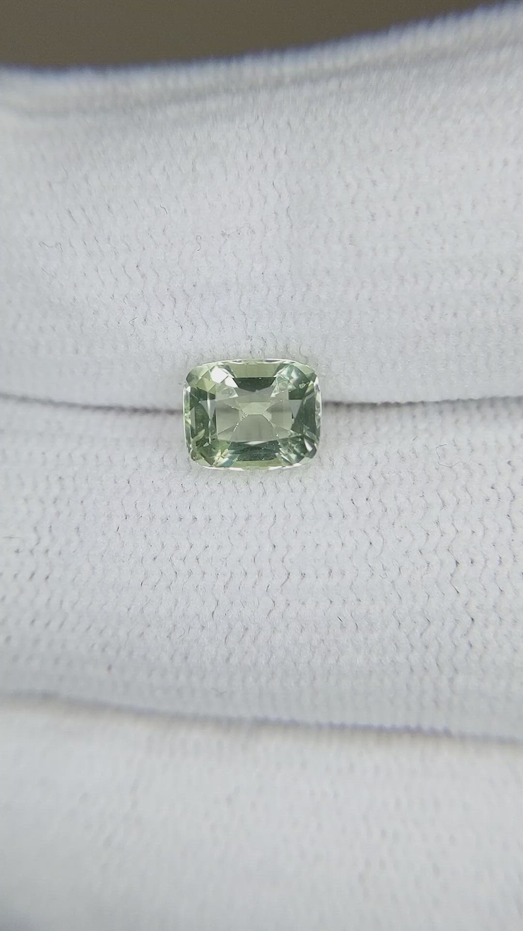 1.09 Ct. Green Chrysoberyl from Madagascar Size Video