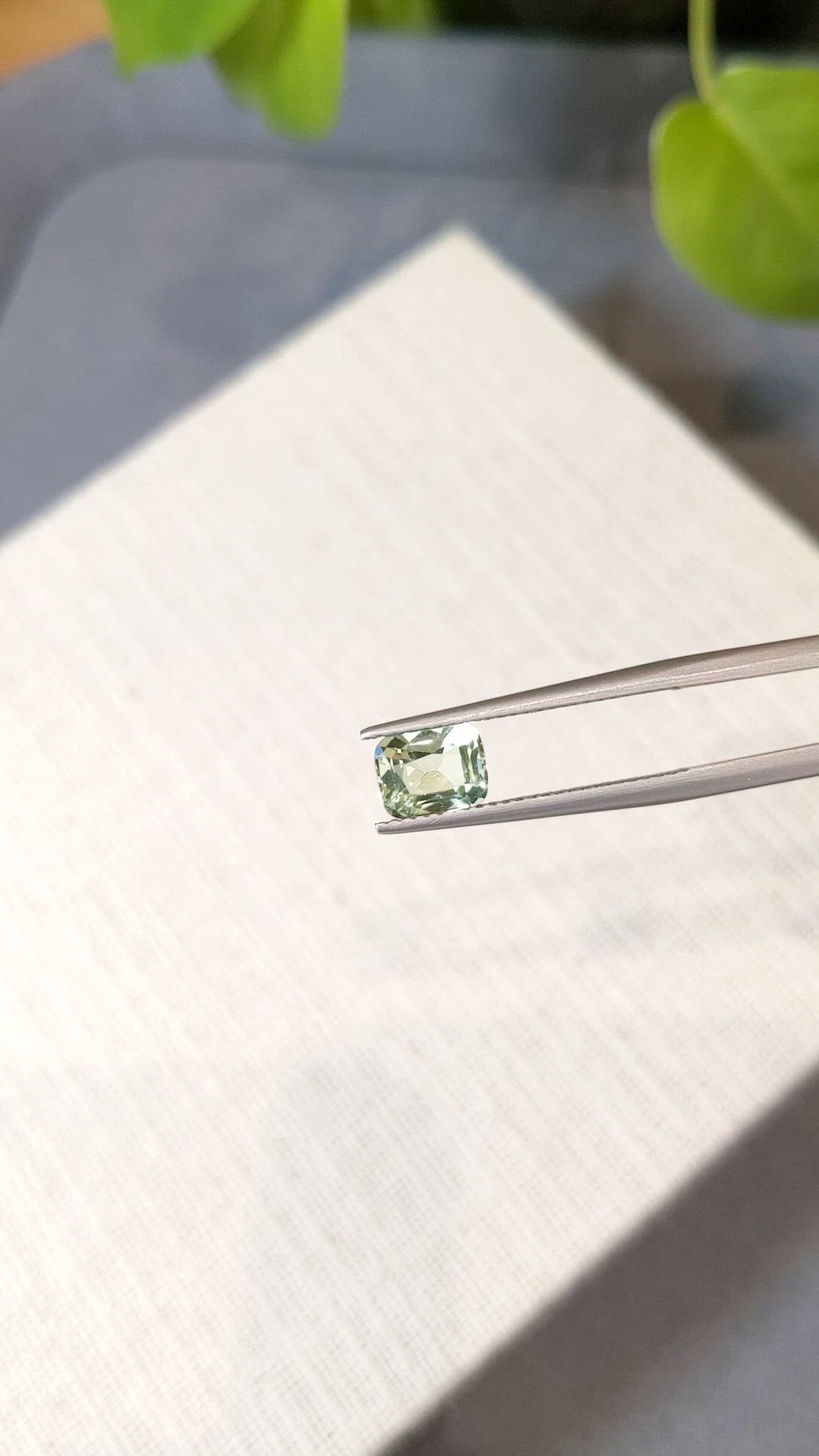 1.09 Ct. Green Chrysoberyl from Madagascar Size Video