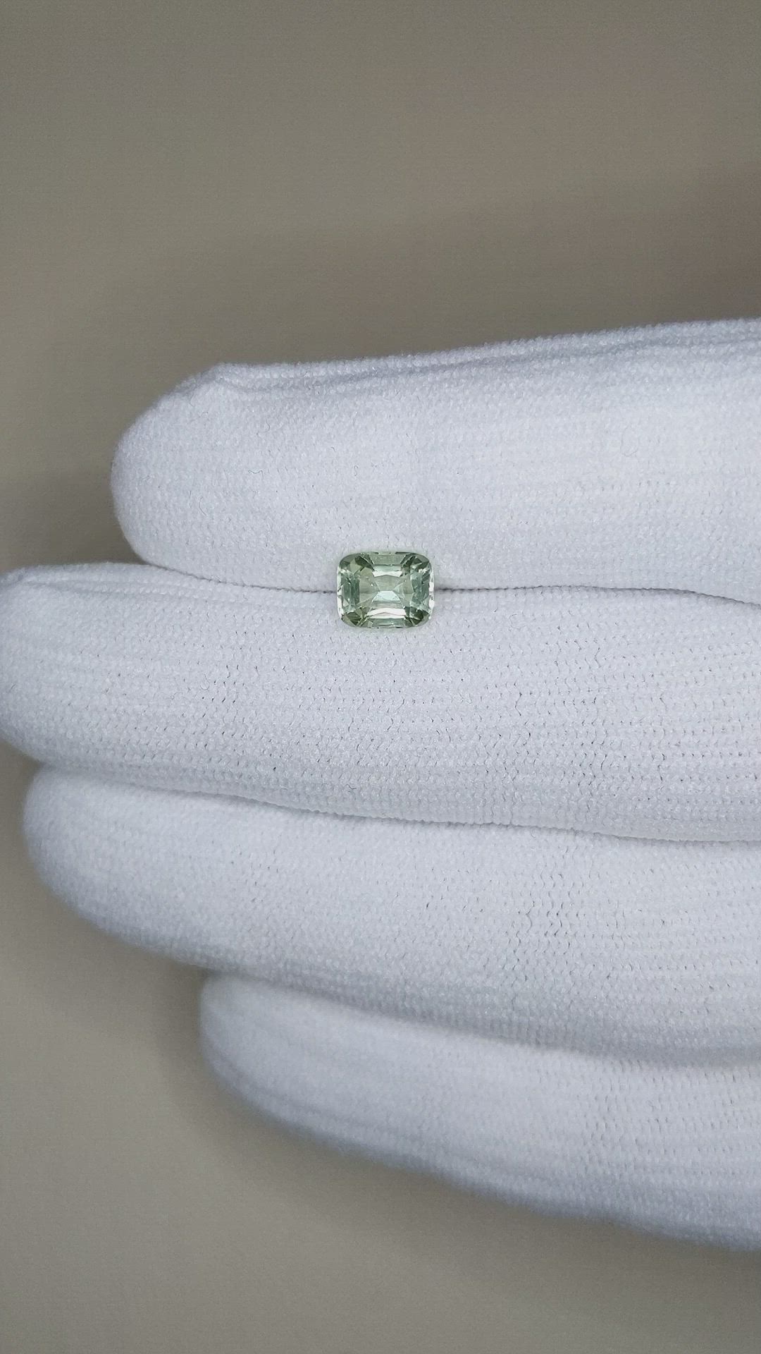 1.09 Ct. Green Chrysoberyl from Madagascar Size Video